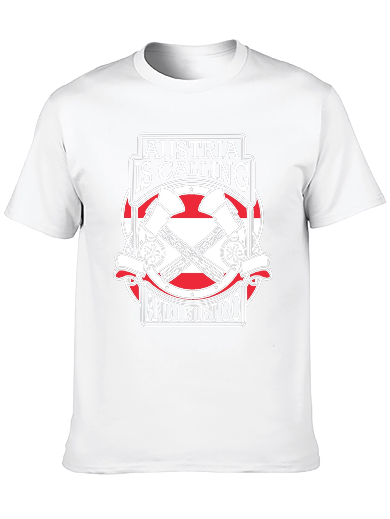 Austria Calling T-Shirt - Black Graphic Tee