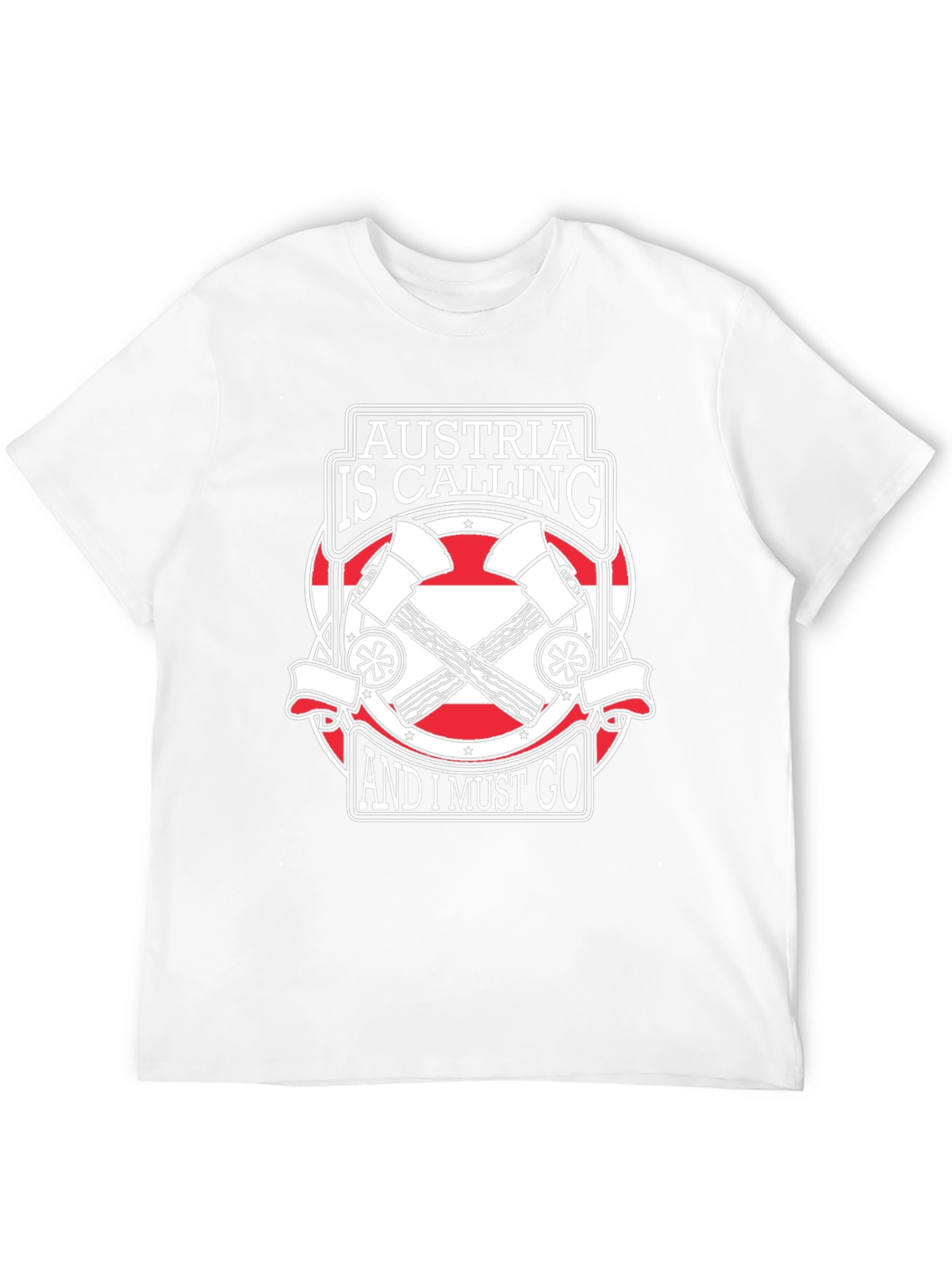 Austria Calling T-Shirt - Black Graphic Tee