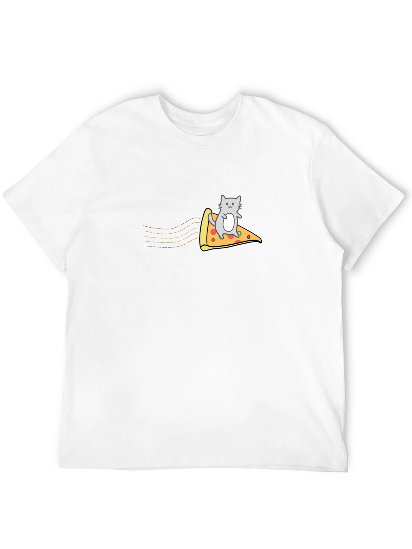 Cat Riding Pizza T-Shirt