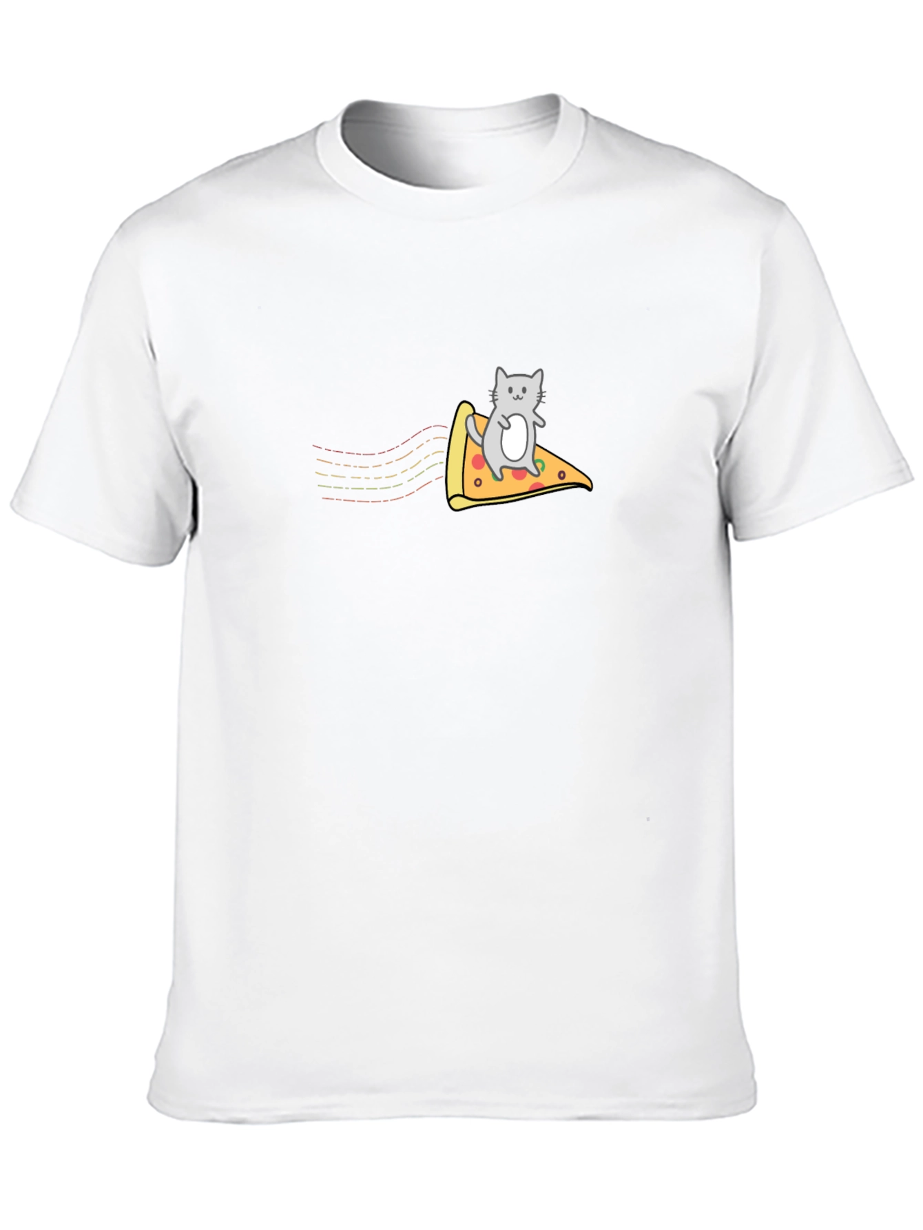 Cat Riding Pizza T-Shirt