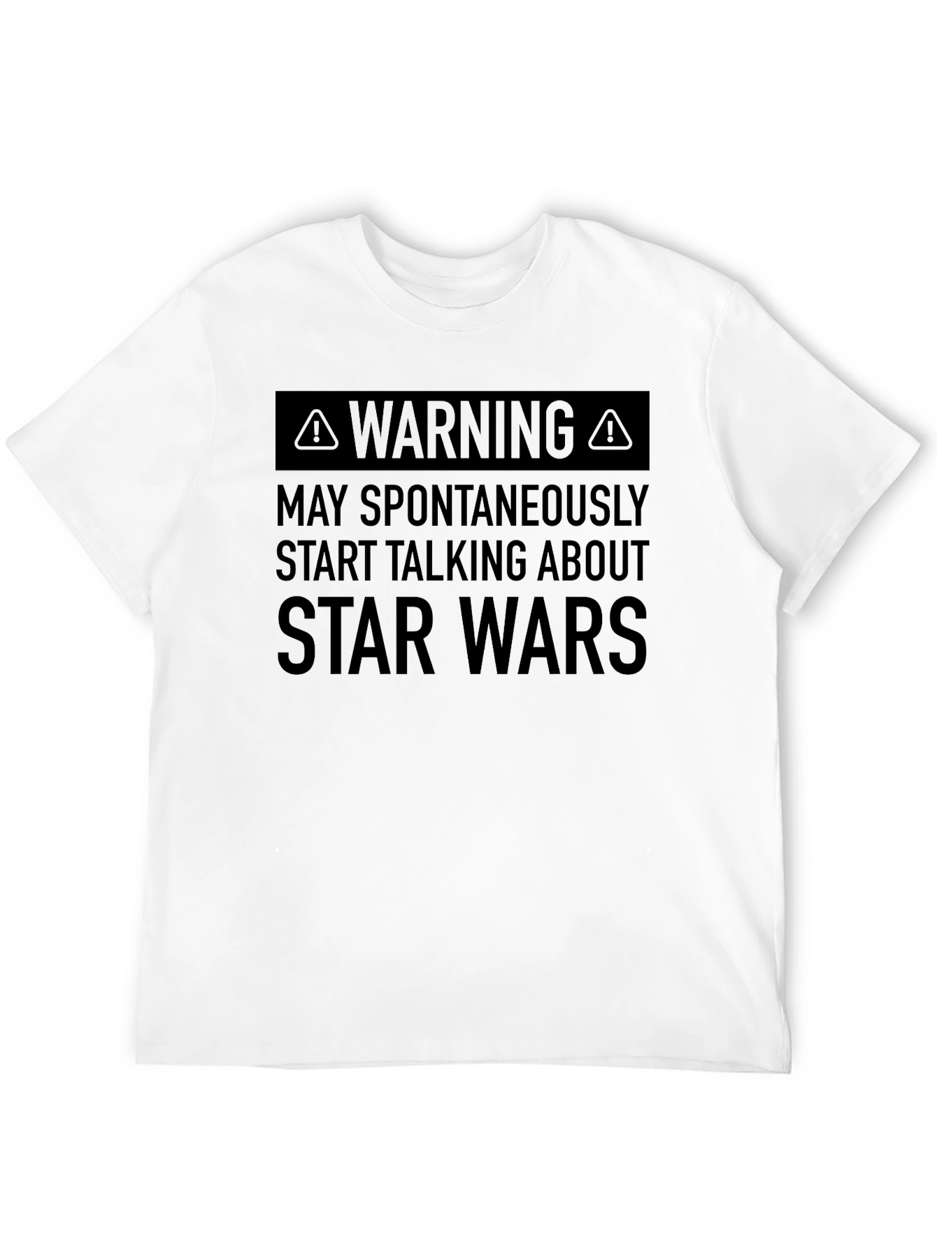 Star Wars Warning T-Shirt - Geeky Fan Tee