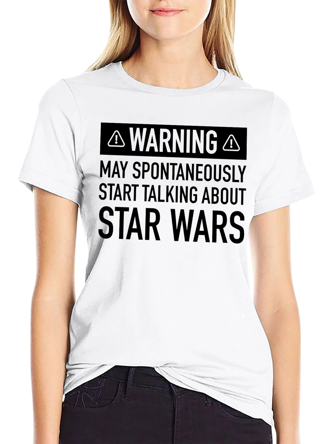 Star Wars Warning T-Shirt - Geeky Fan Tee