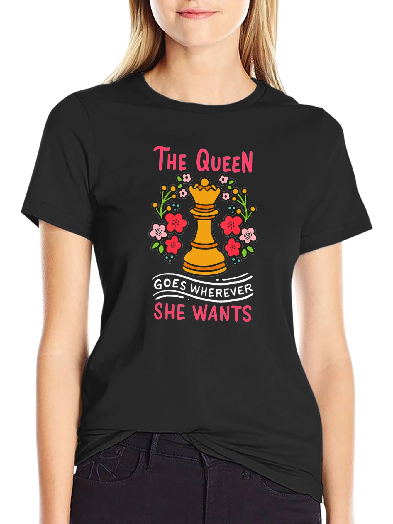 The Queen Chess Piece Graphic T-Shirt