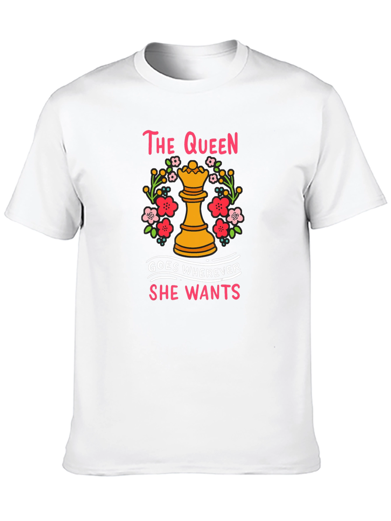 The Queen Chess Piece Graphic T-Shirt