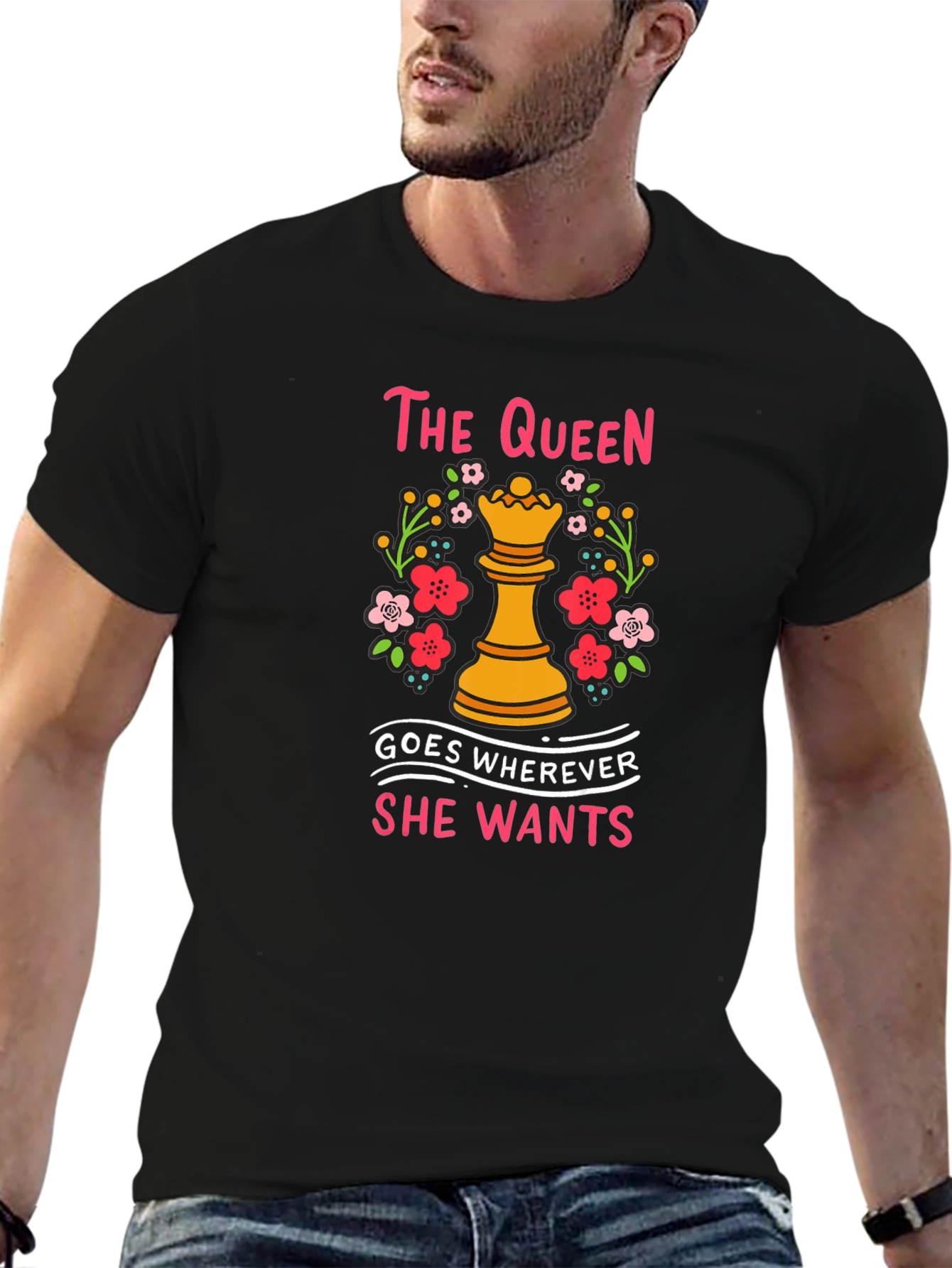 The Queen Chess Piece Graphic T-Shirt