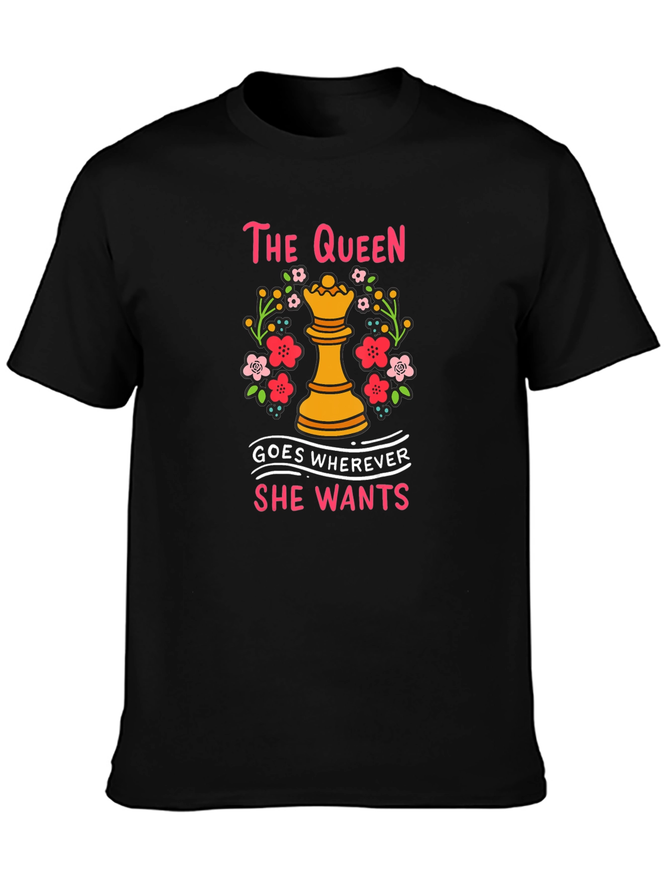 The Queen Chess Piece Graphic T-Shirt