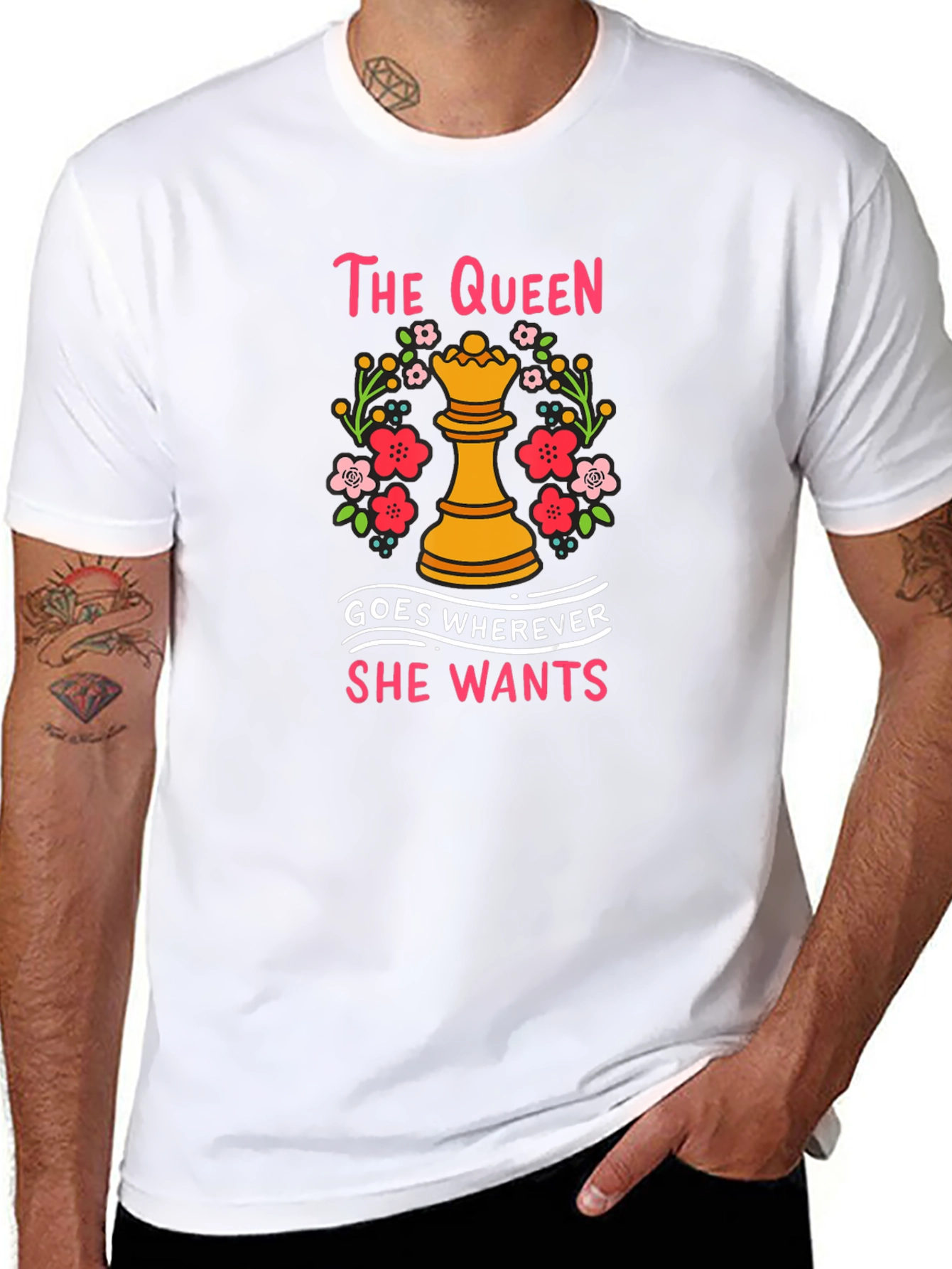 The Queen Chess Piece Graphic T-Shirt