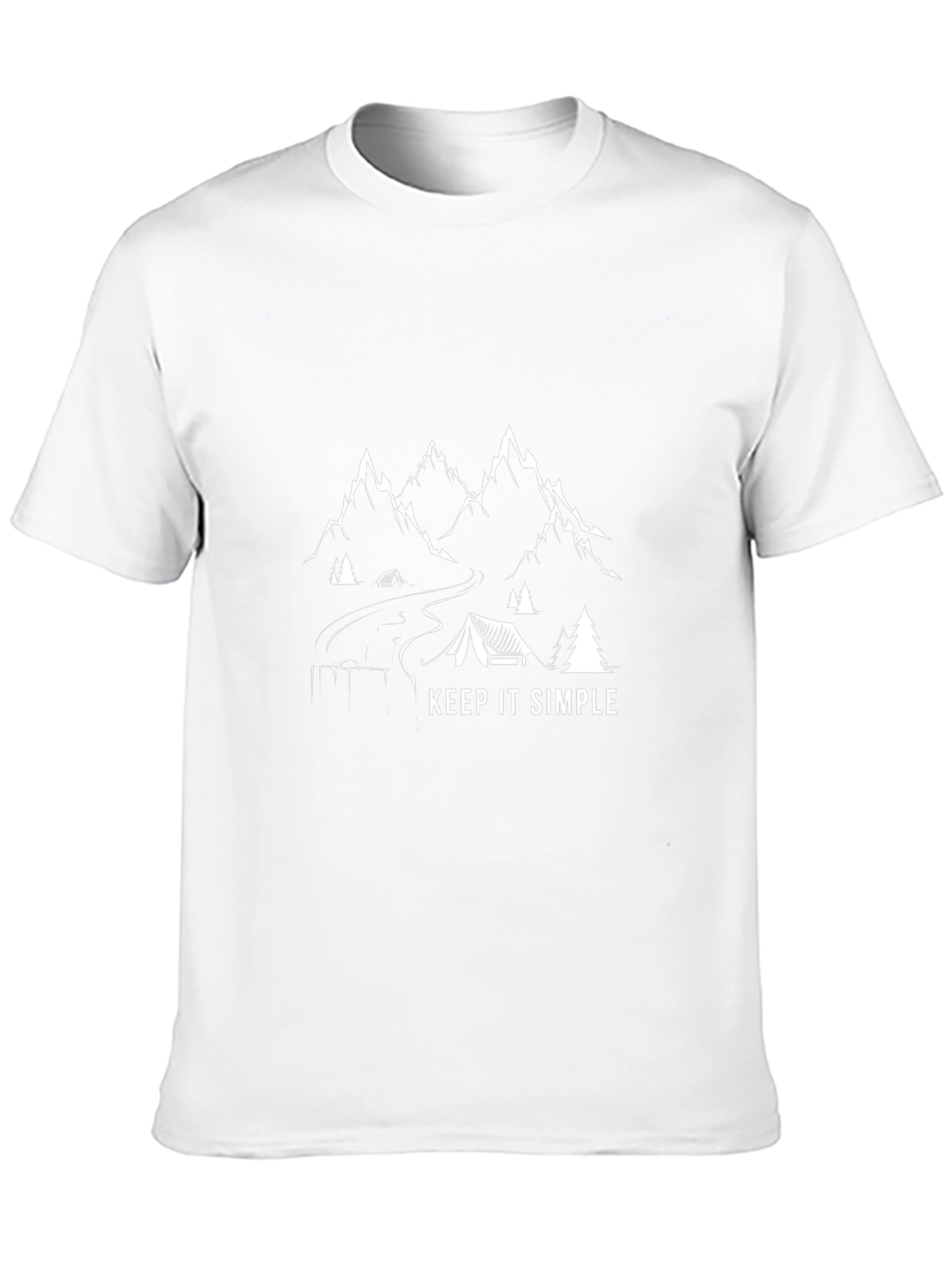 Keep It Simple Camping Graphic T-Shirt