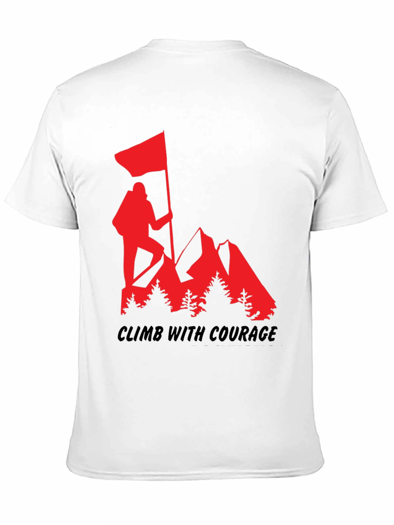 Climb with Courage T-Shirt - Mountain Adventure