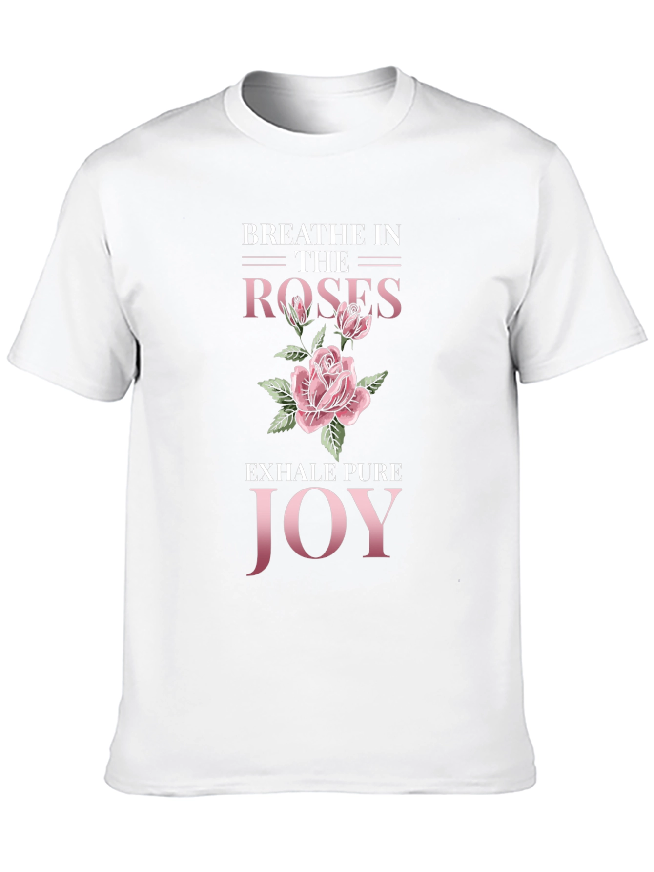 Breathe Roses Graphic Tee - Stylish Comfort