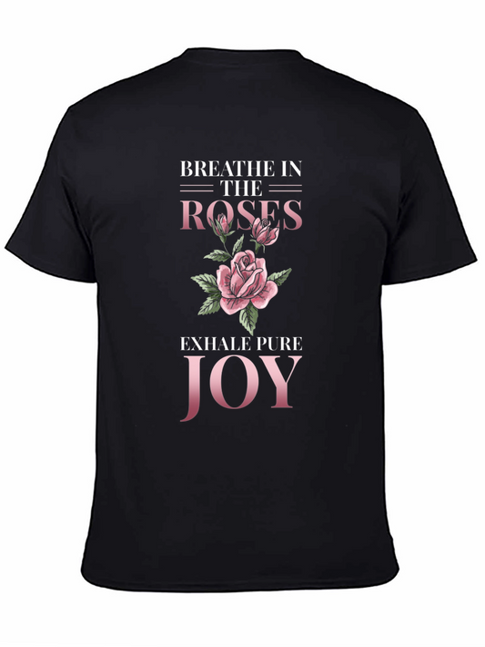 Breathe Roses Graphic Tee - Stylish Comfort