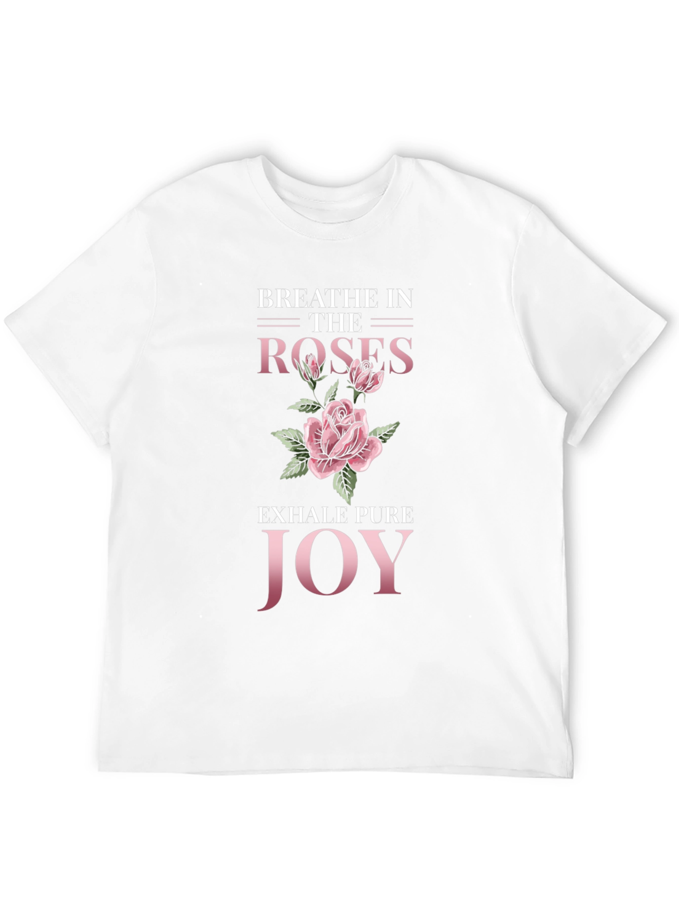 Breathe Roses Graphic Tee - Stylish Comfort