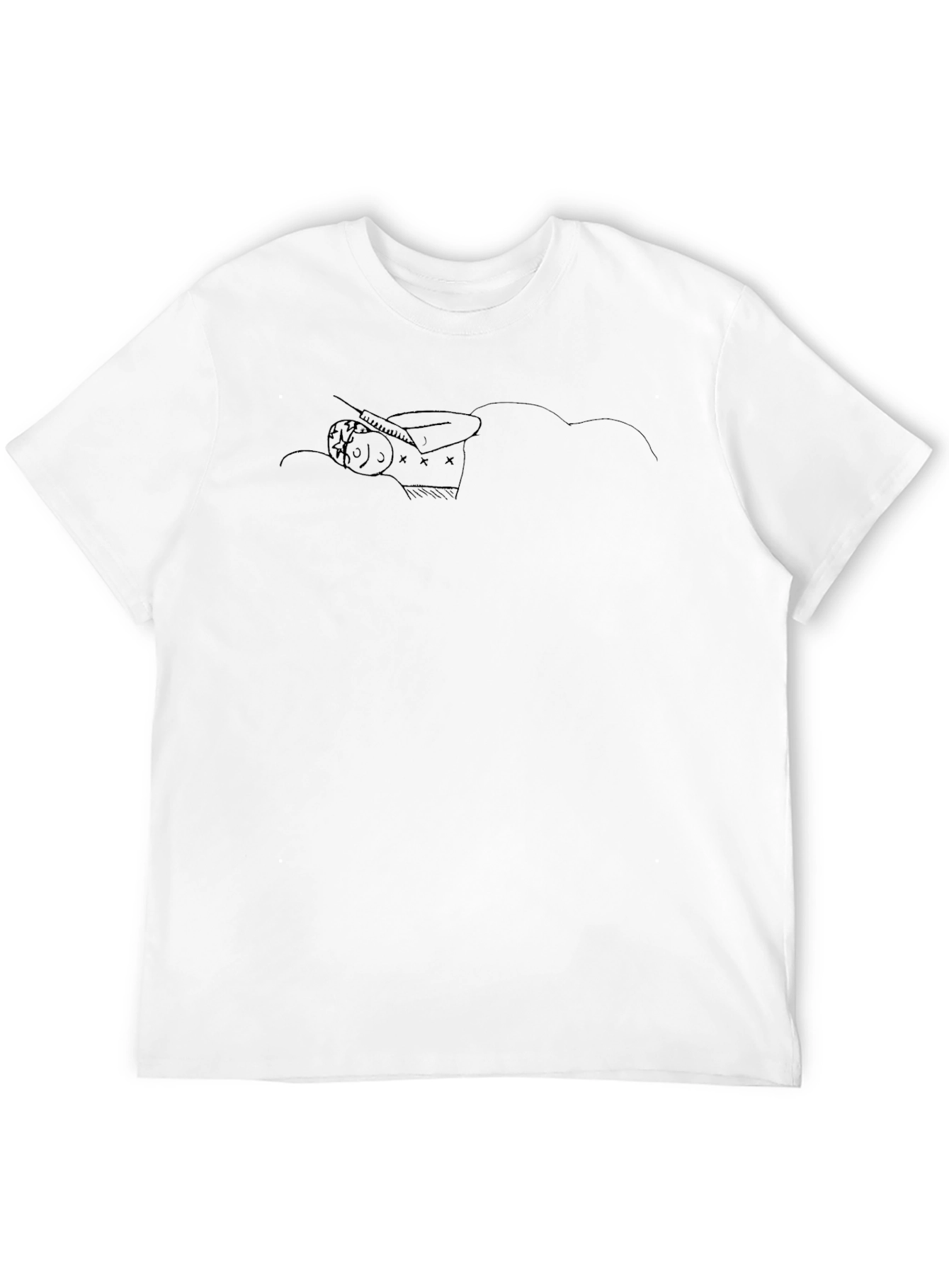 Black Graphic Tee: Daydreaming Design