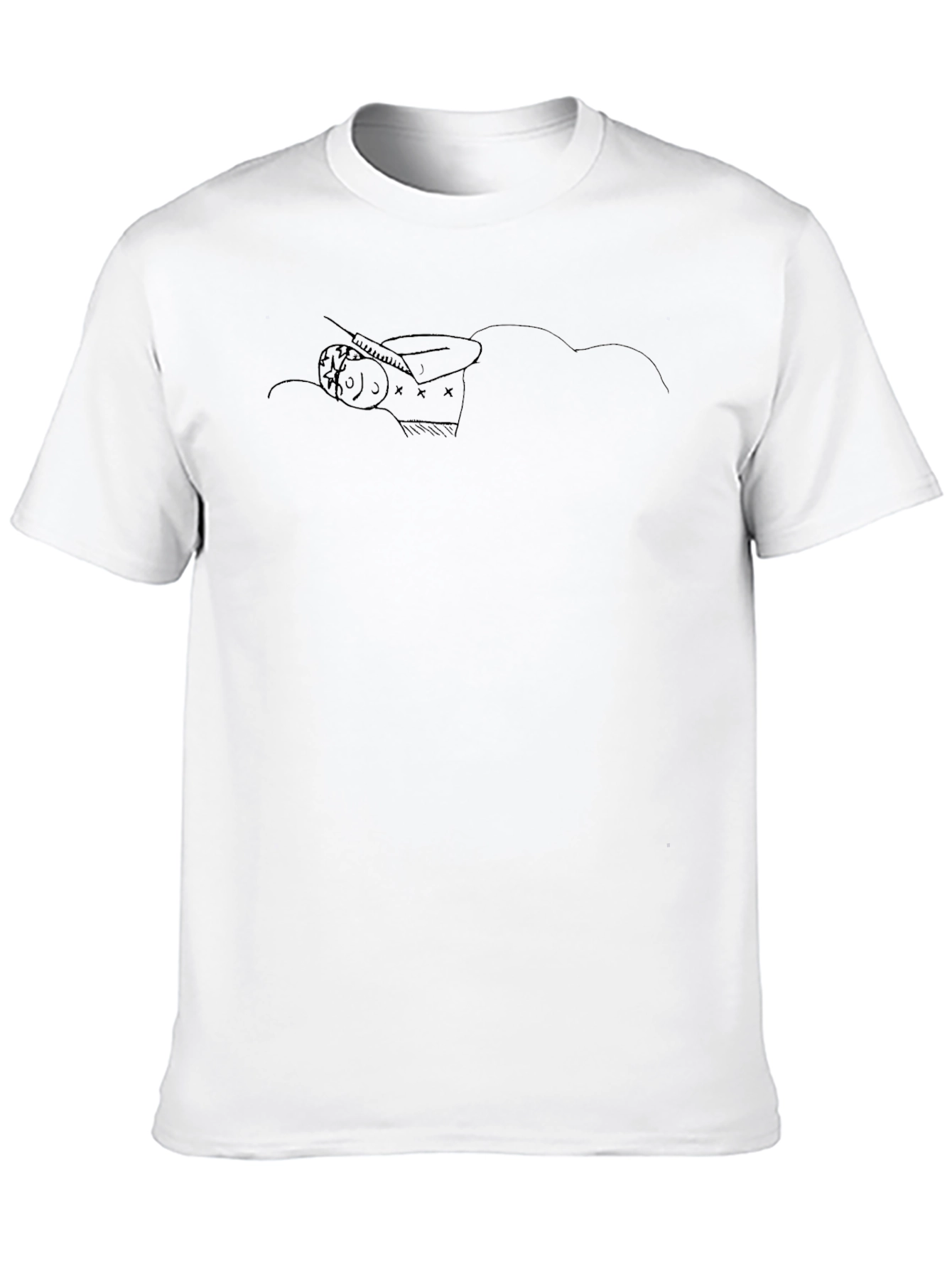 Black Graphic Tee: Daydreaming Design