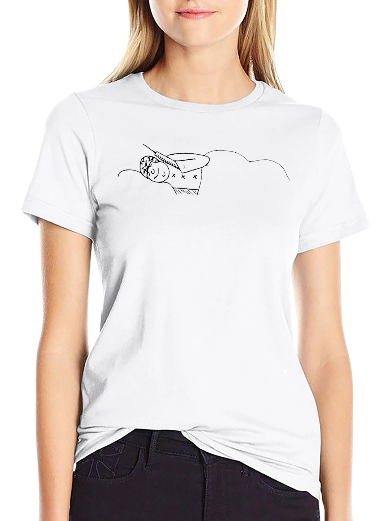 Black Graphic Tee: Daydreaming Design