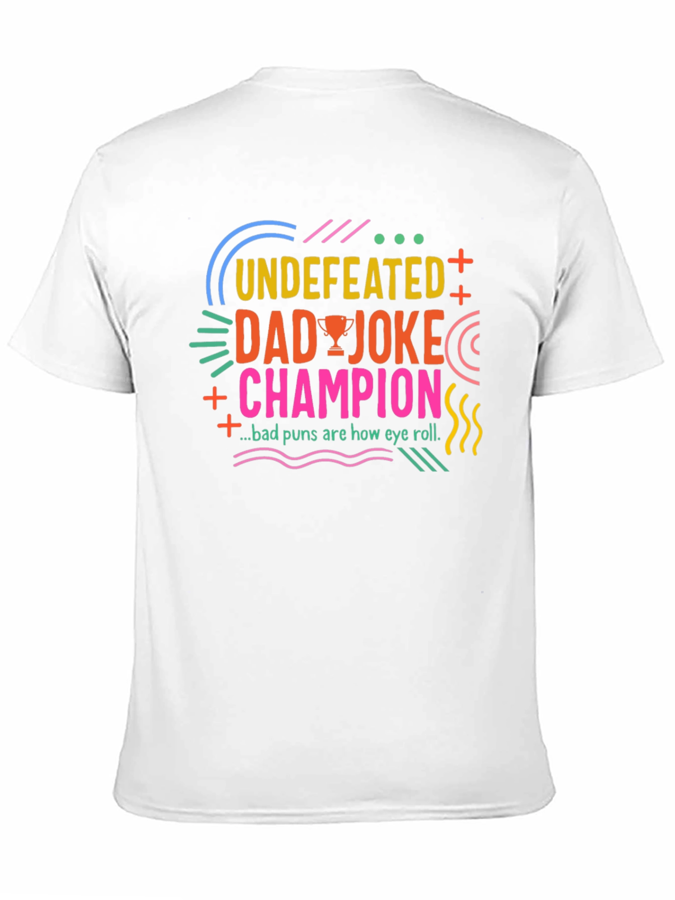 Undefeated Dad Joke Champion Black T-Shirt