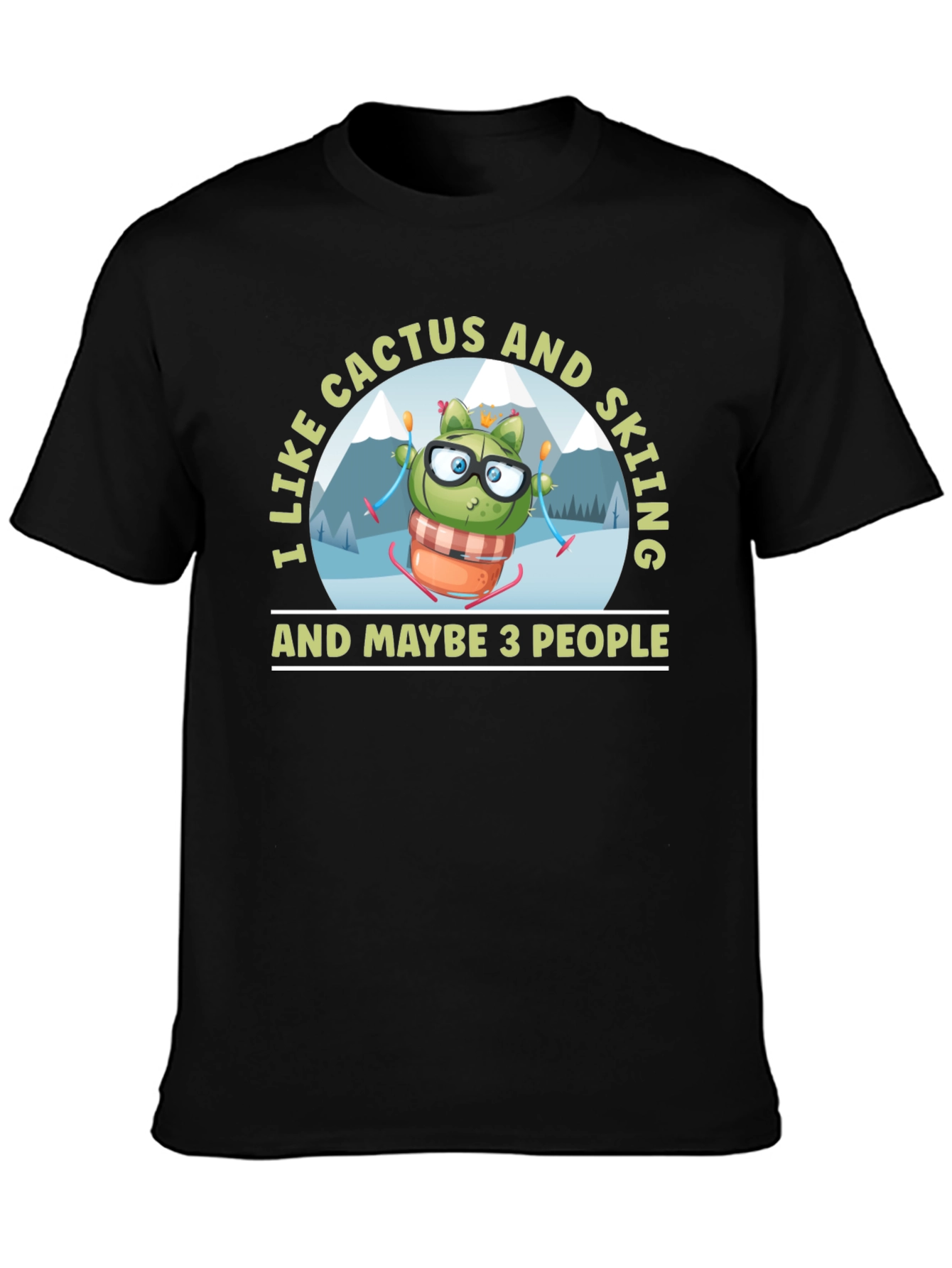 Cactus and Skiing T-Shirt