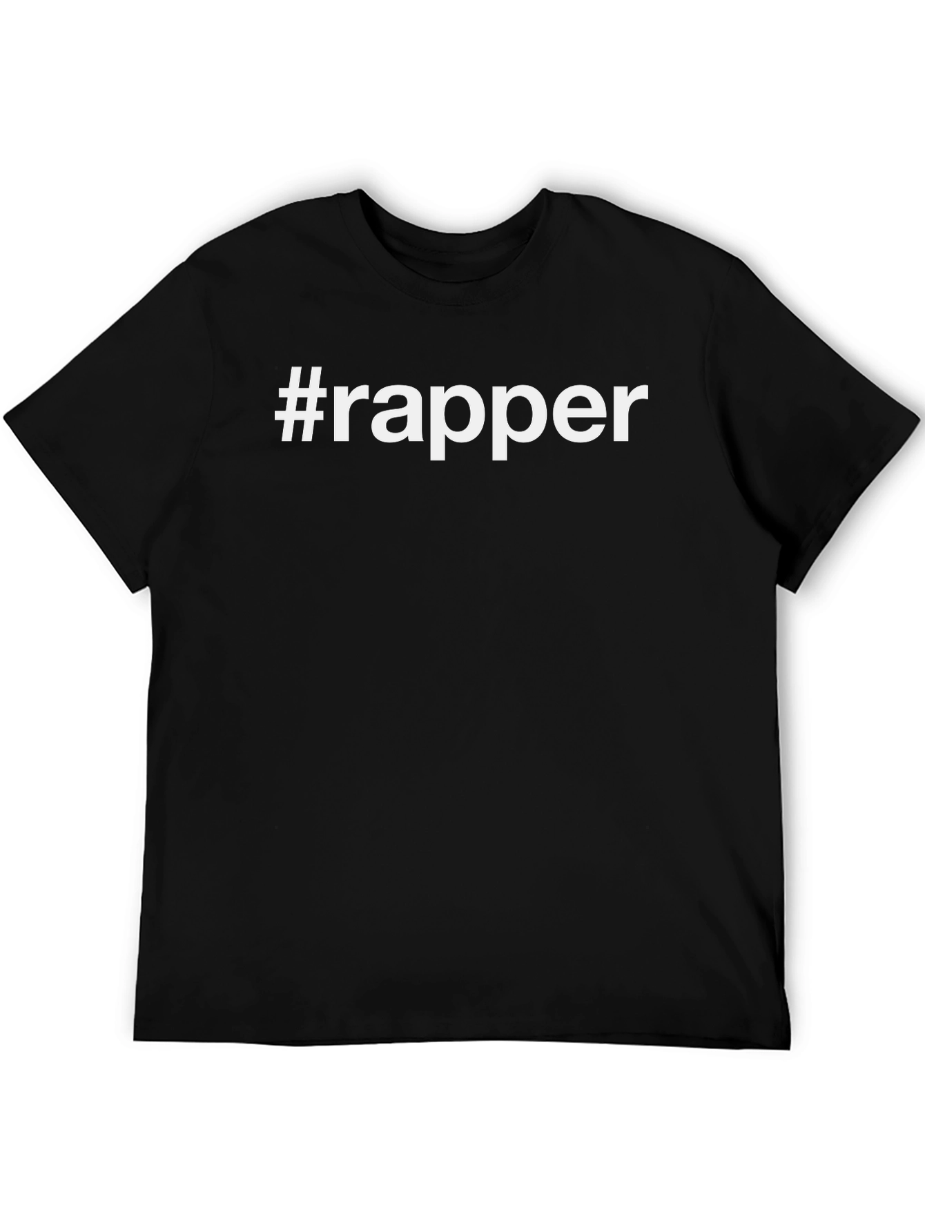 #Rapper Black Graphic Tee - Trendy Casual Style