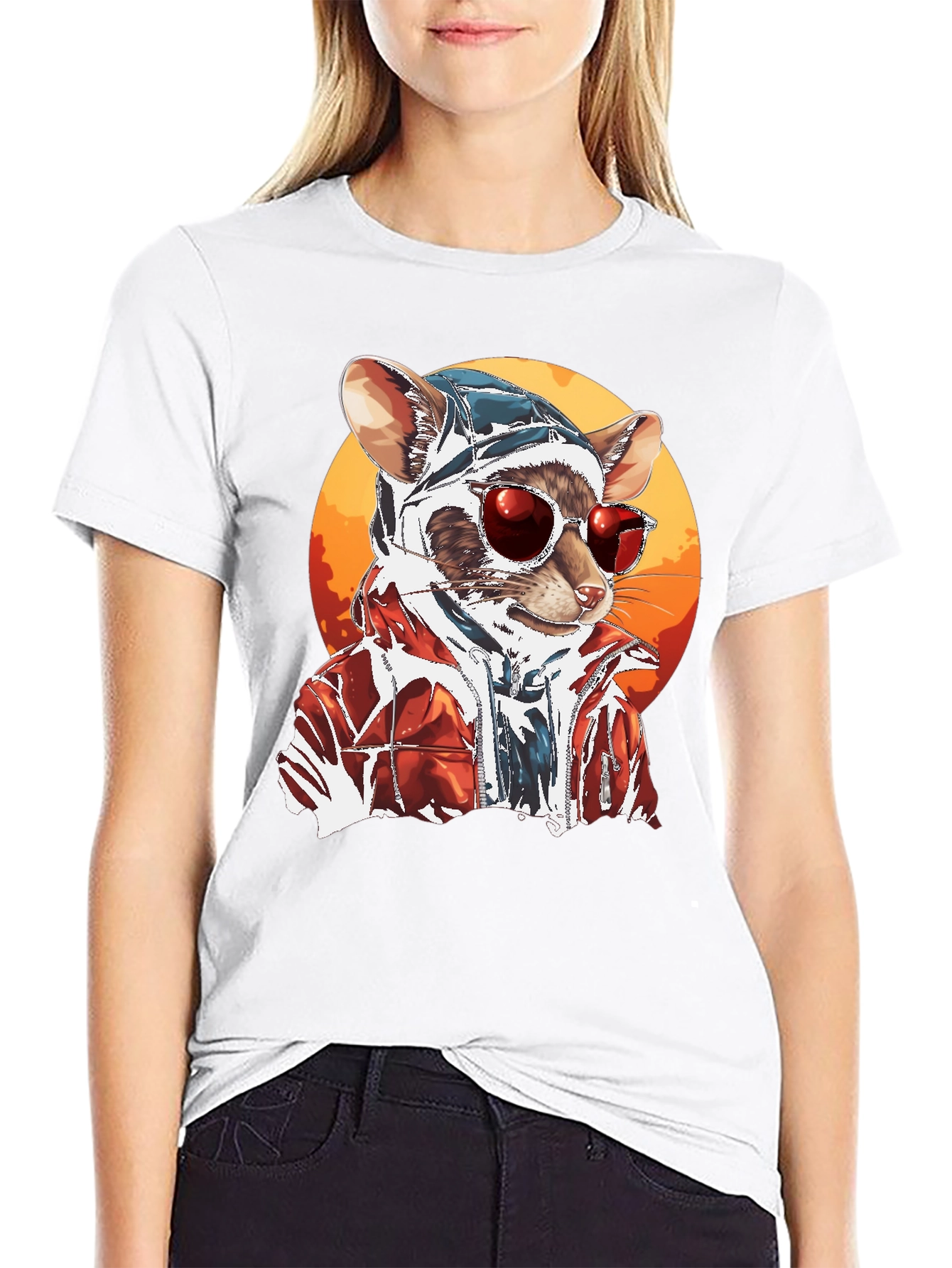 Cool Rat in Shades Graphic T-Shirt
