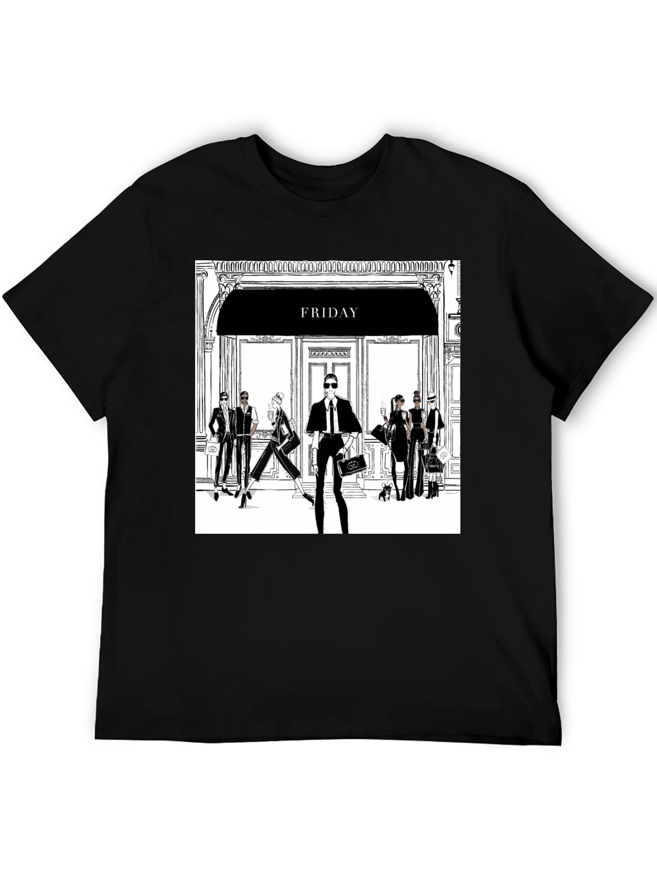 Friday Fashion T-Shirt - Black Tee with Stylish Design