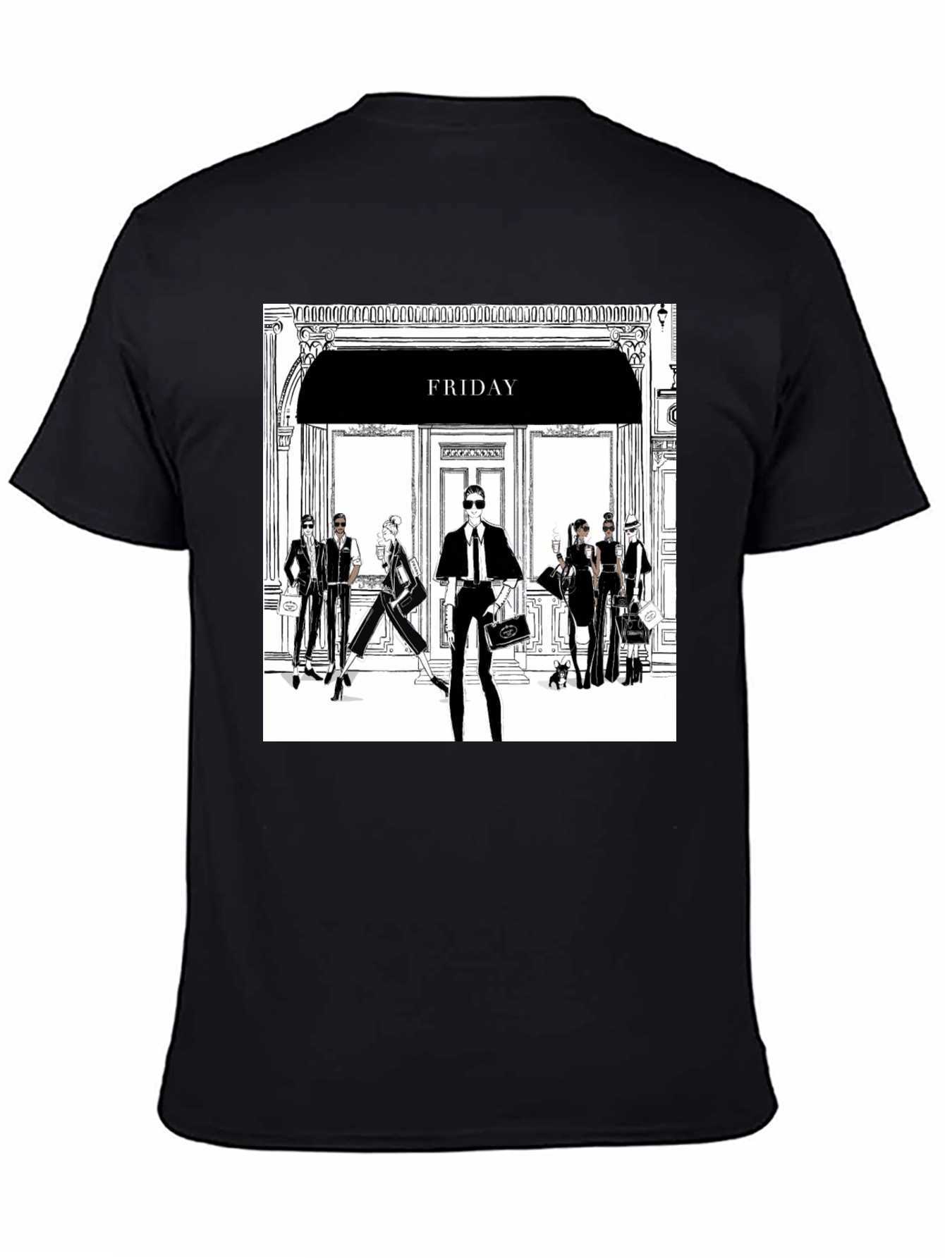 Friday Fashion T-Shirt - Black Tee with Stylish Design