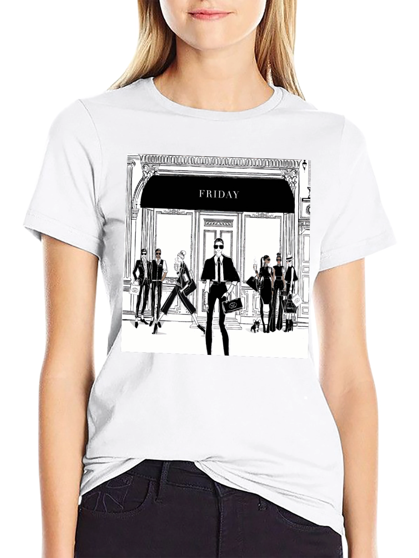 Friday Fashion T-Shirt - Black Tee with Stylish Design