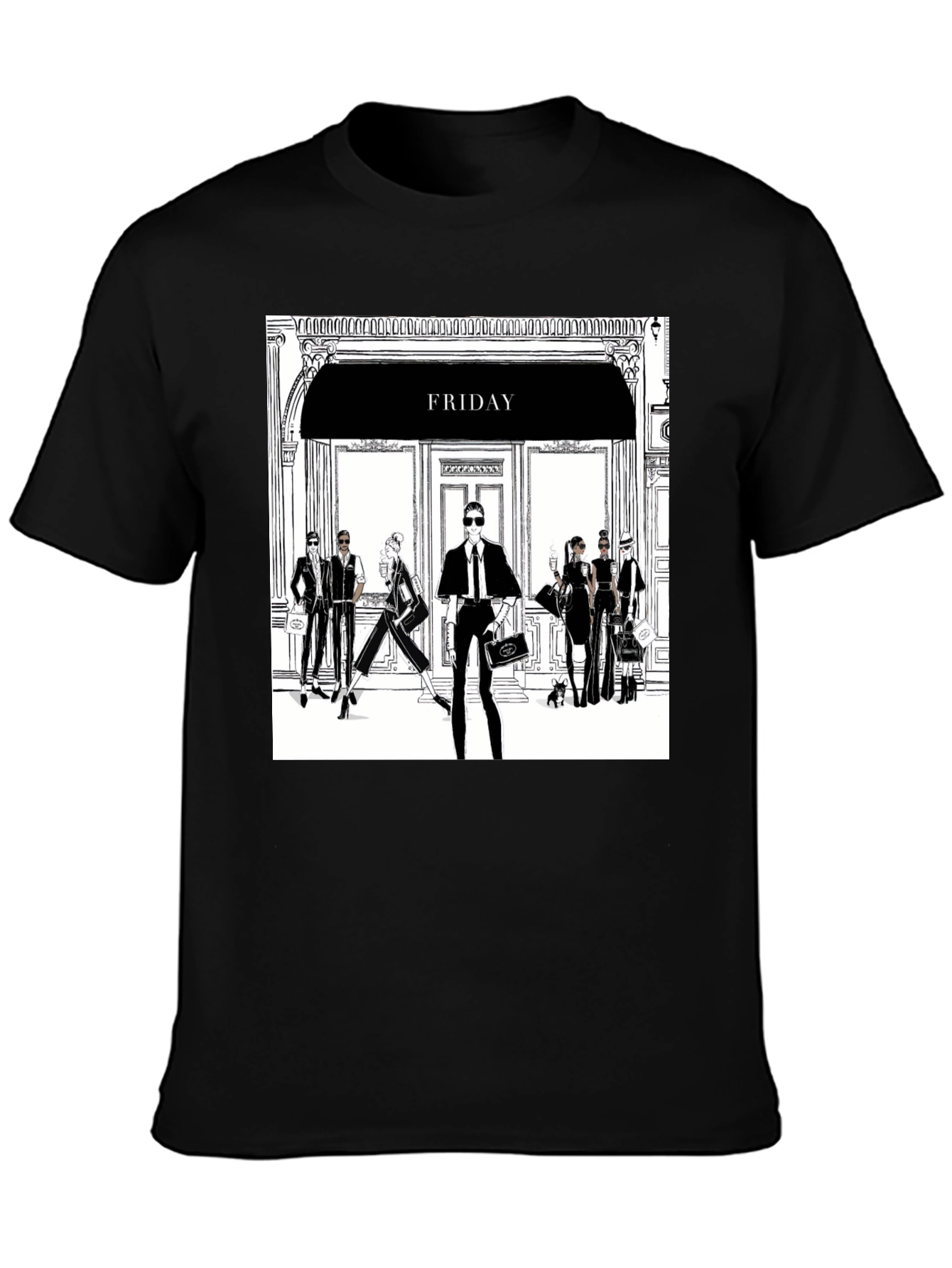 Friday Fashion T-Shirt - Black Tee with Stylish Design