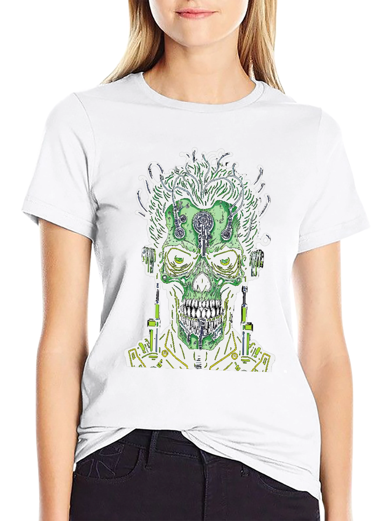 Cyberpunk Zombie T-Shirt - Black