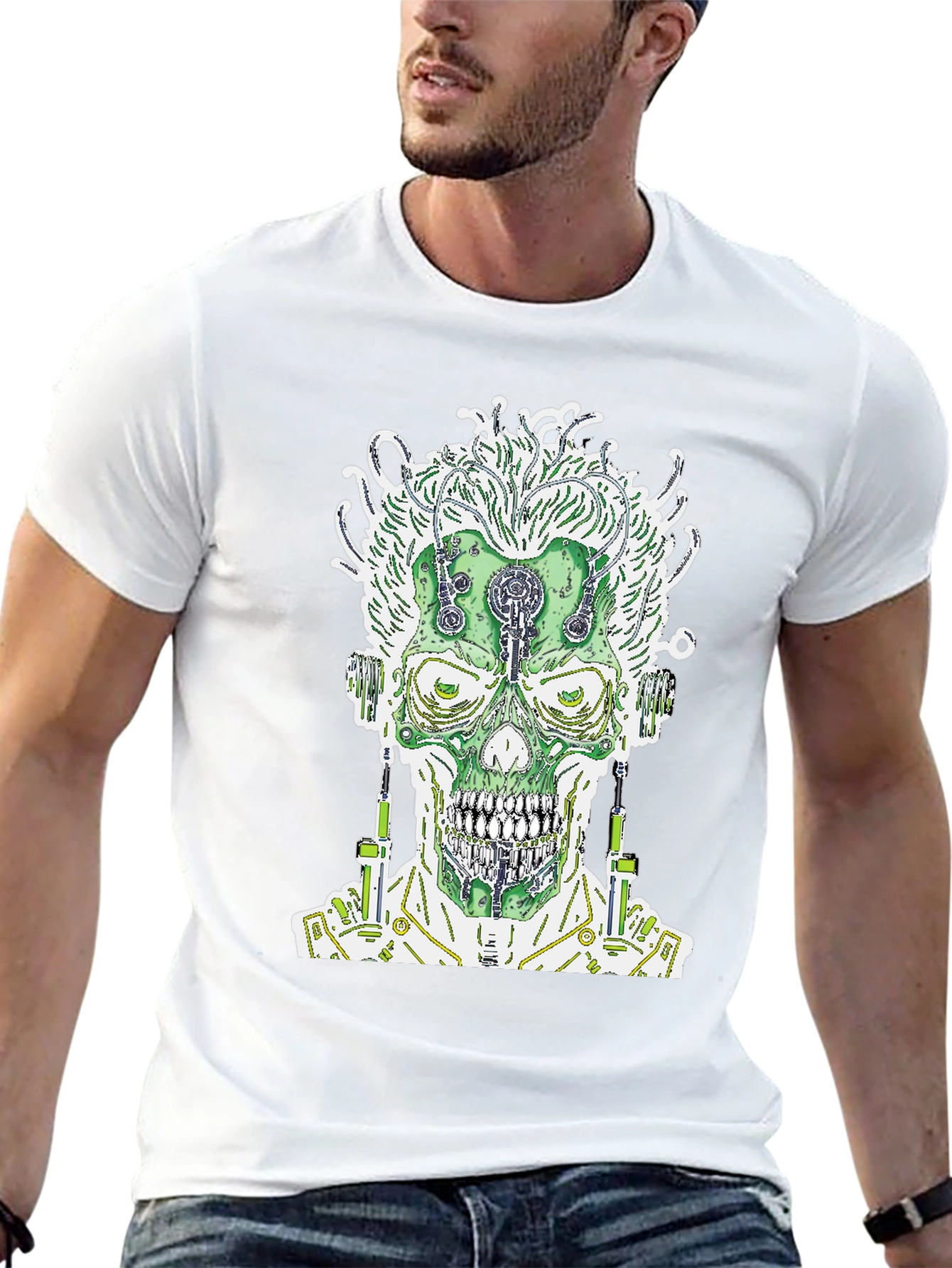 Cyberpunk Zombie T-Shirt - Black