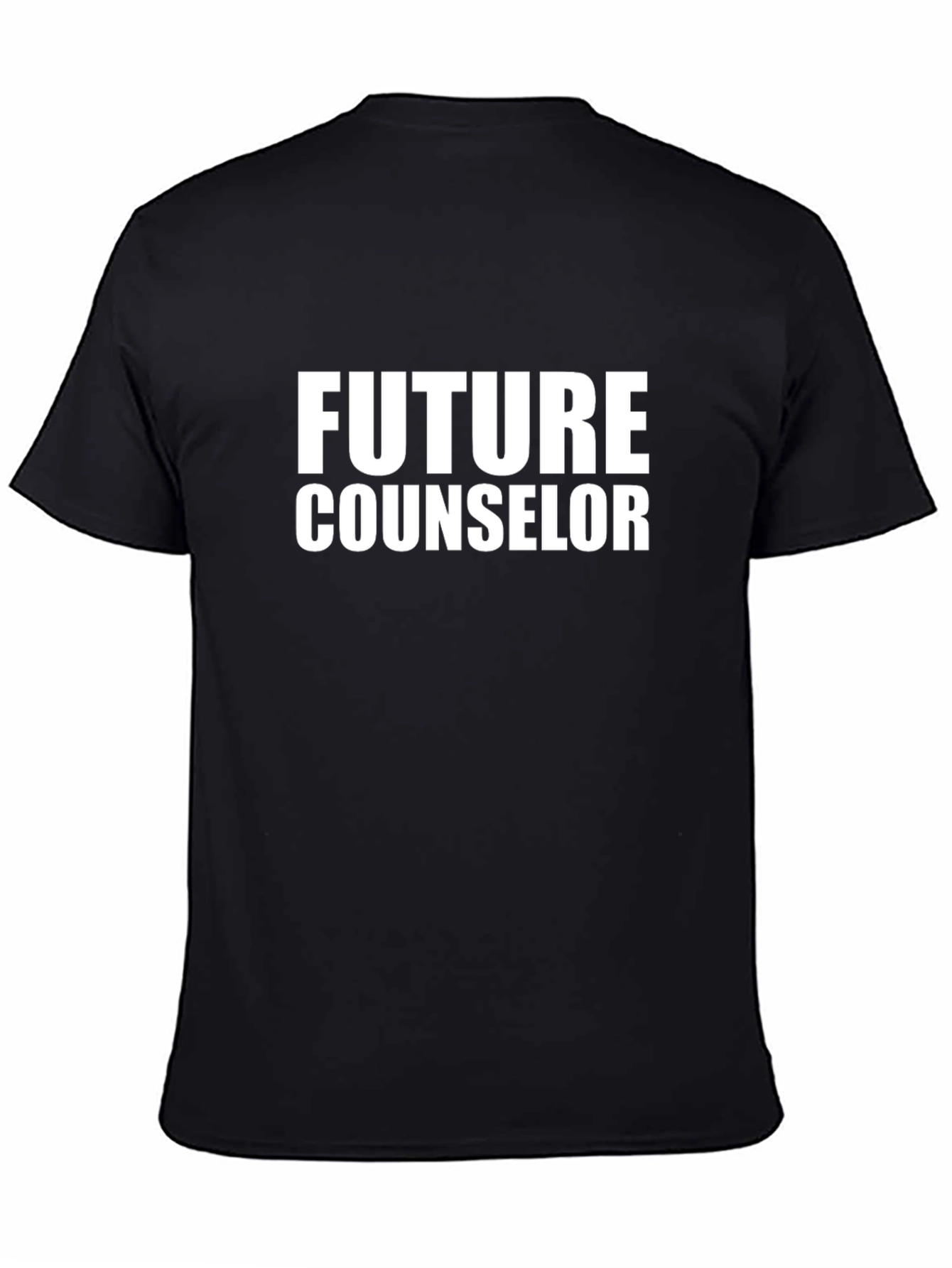 Future Counselor Black Graphic T-Shirt