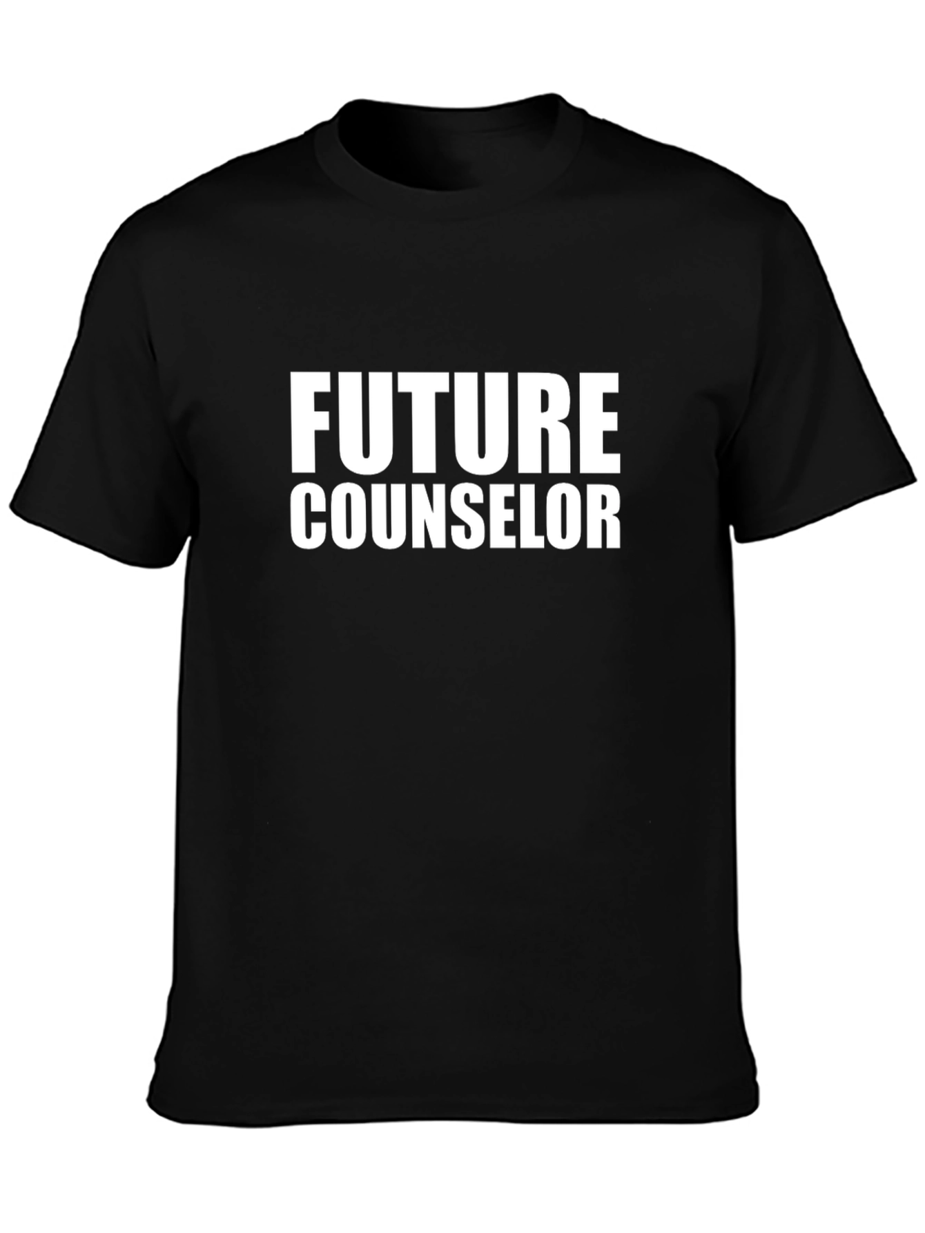 Future Counselor Black Graphic T-Shirt