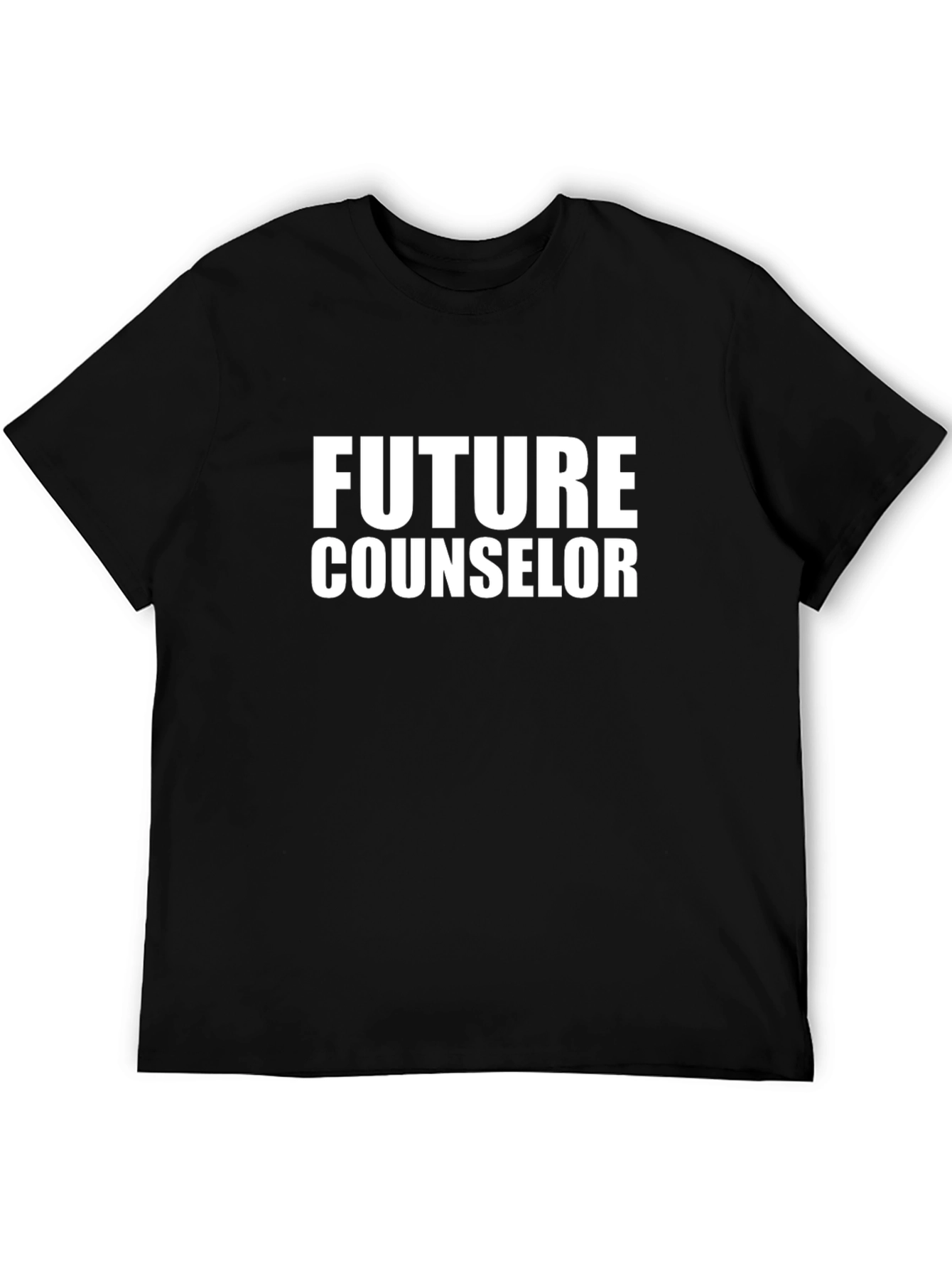 Future Counselor Black Graphic T-Shirt