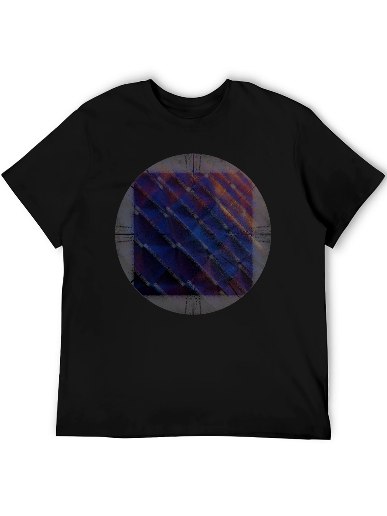 Abstract Sphere Graphic Tee - Modern Black T-Shirt