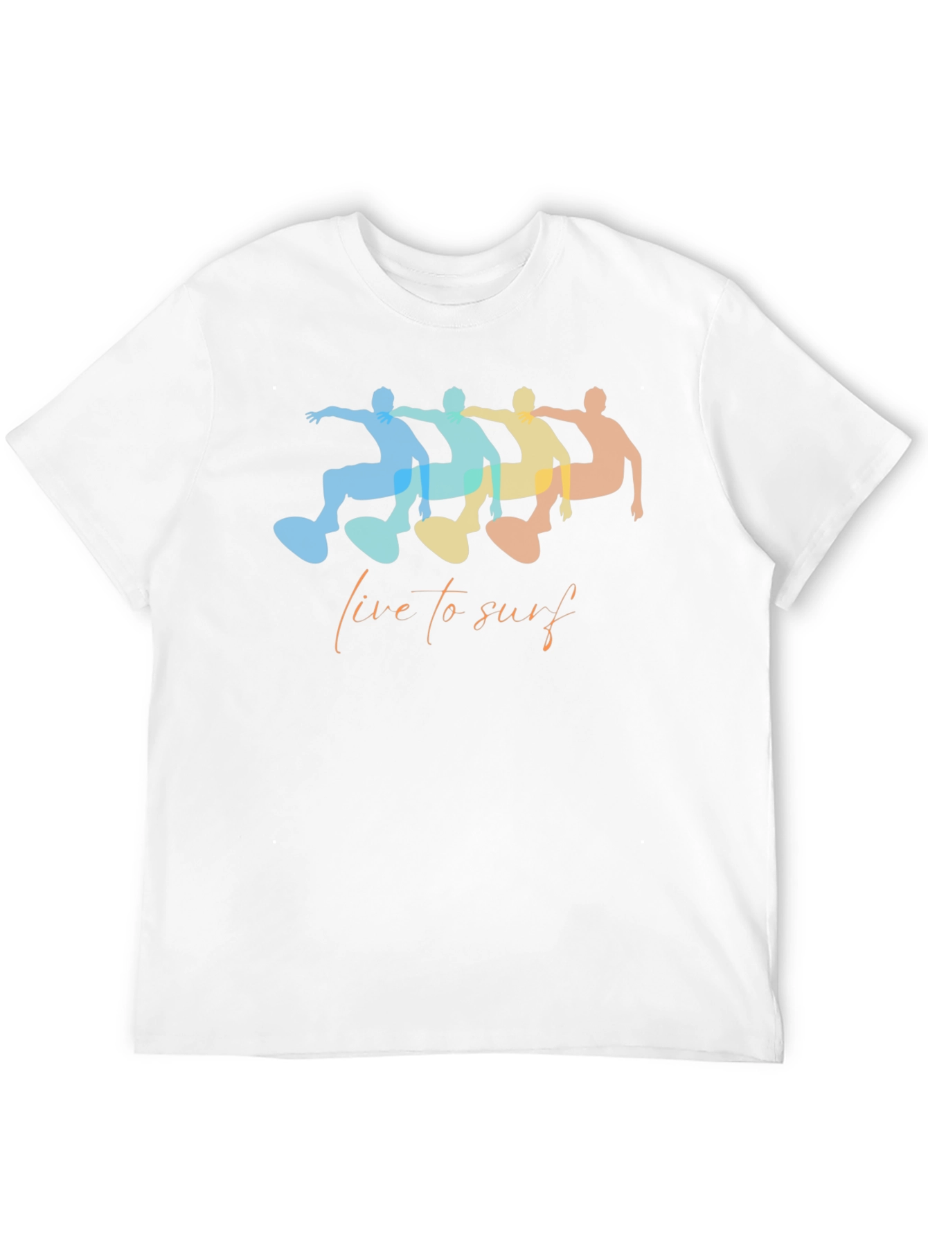 Live to Surf Graphic Tee - Unisex Casual T-Shirt