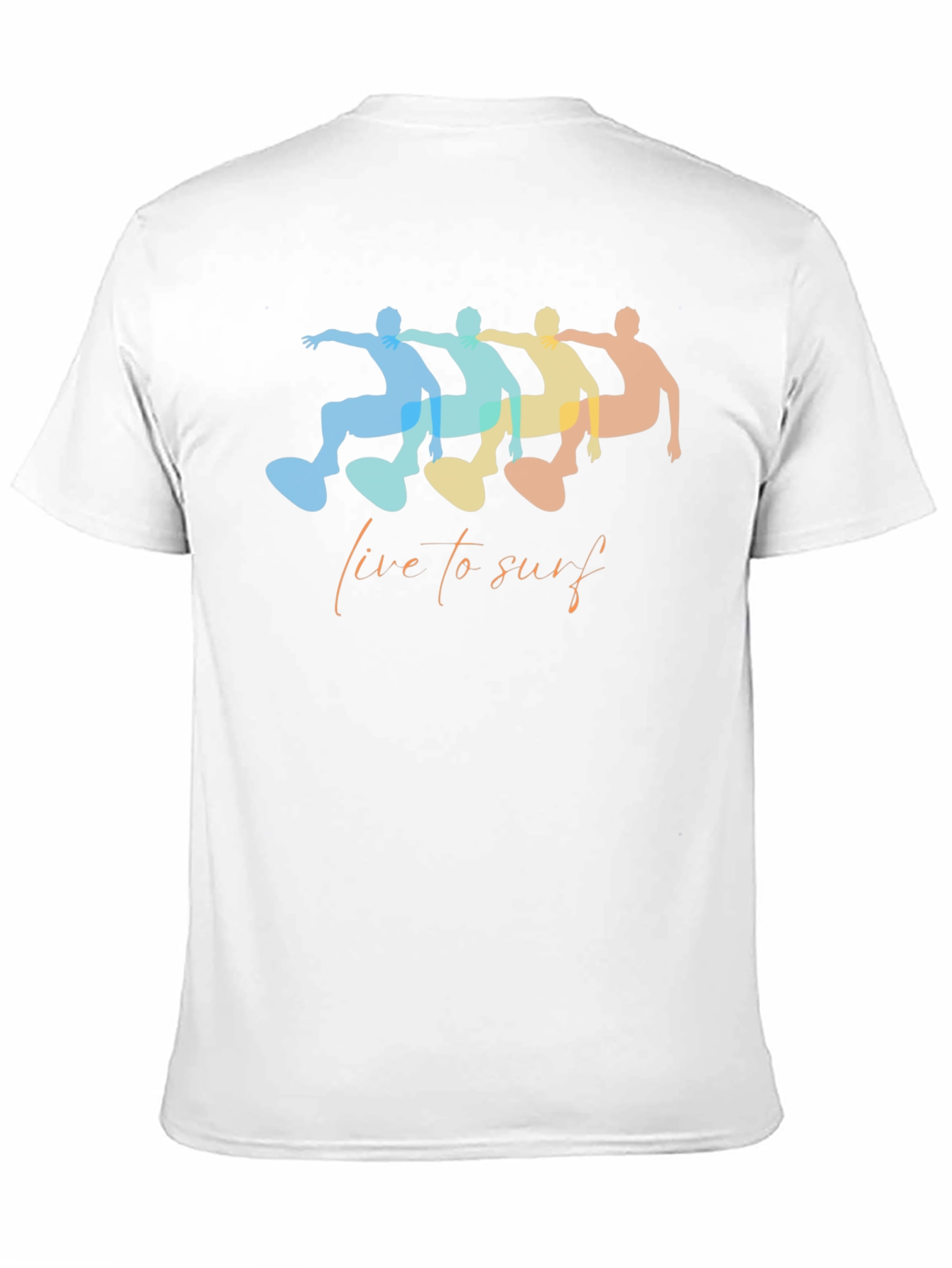 Live to Surf Graphic Tee - Unisex Casual T-Shirt