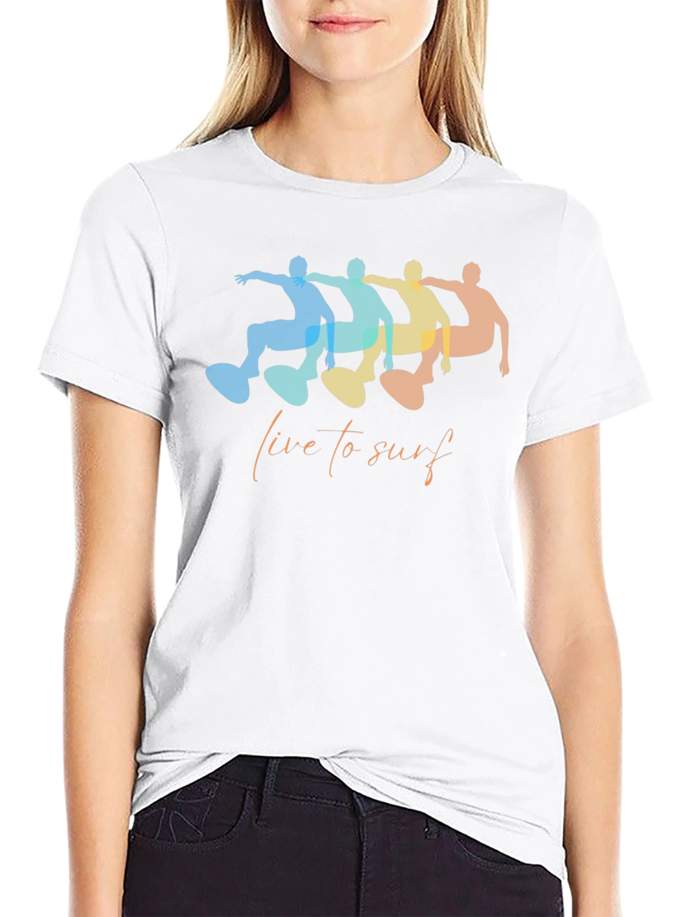 Live to Surf Graphic Tee - Unisex Casual T-Shirt