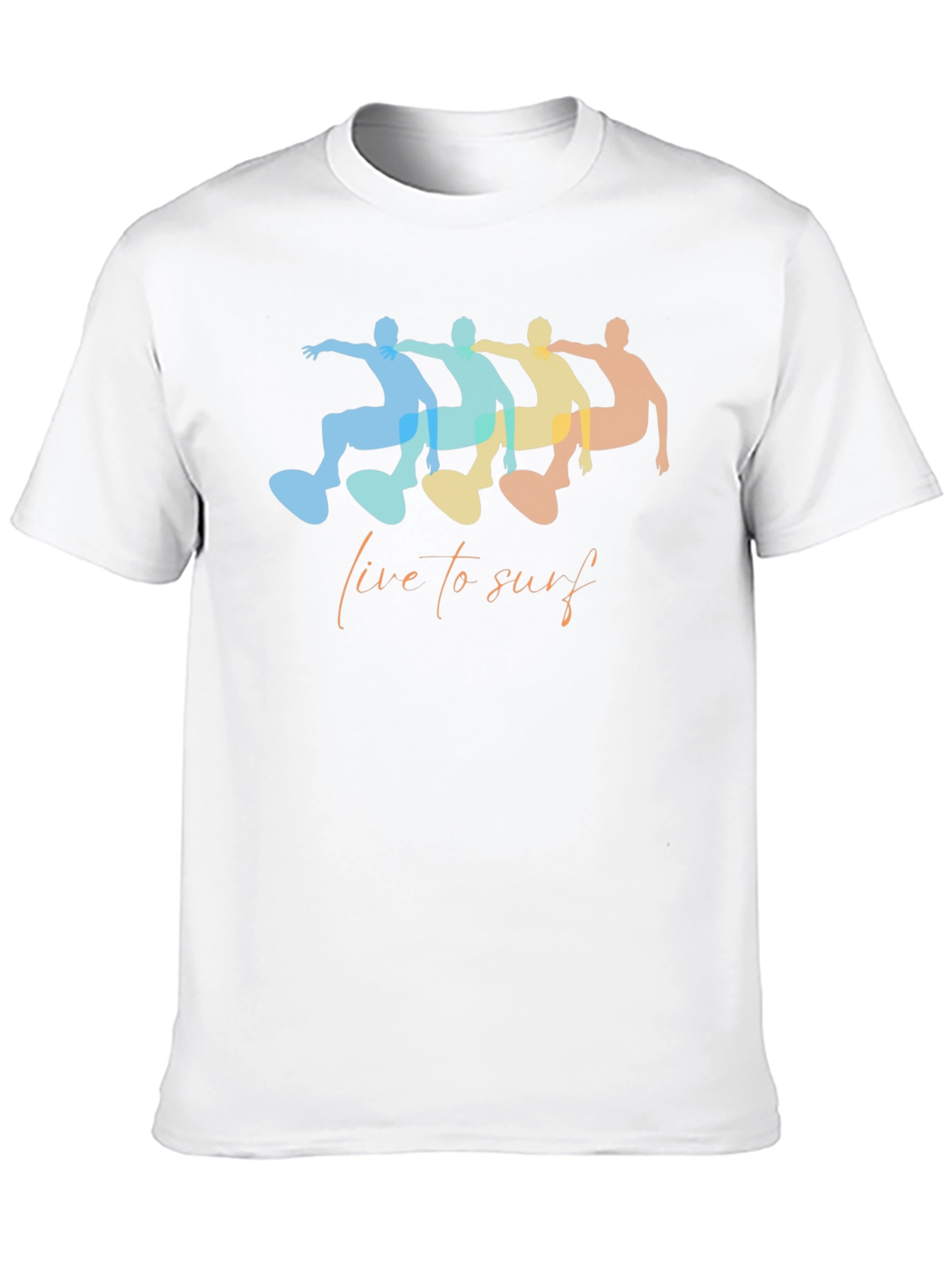 Live to Surf Graphic Tee - Unisex Casual T-Shirt