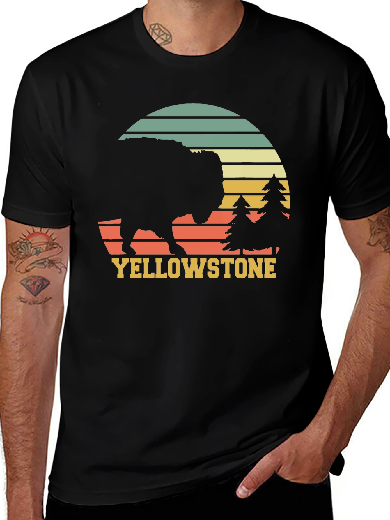Yellowstone Buffalo Retro Graphic Tee
