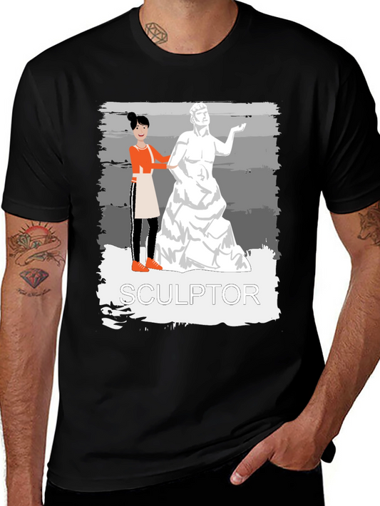 Sculptor Graphic Tee - Artistic Unisex T-Shirt