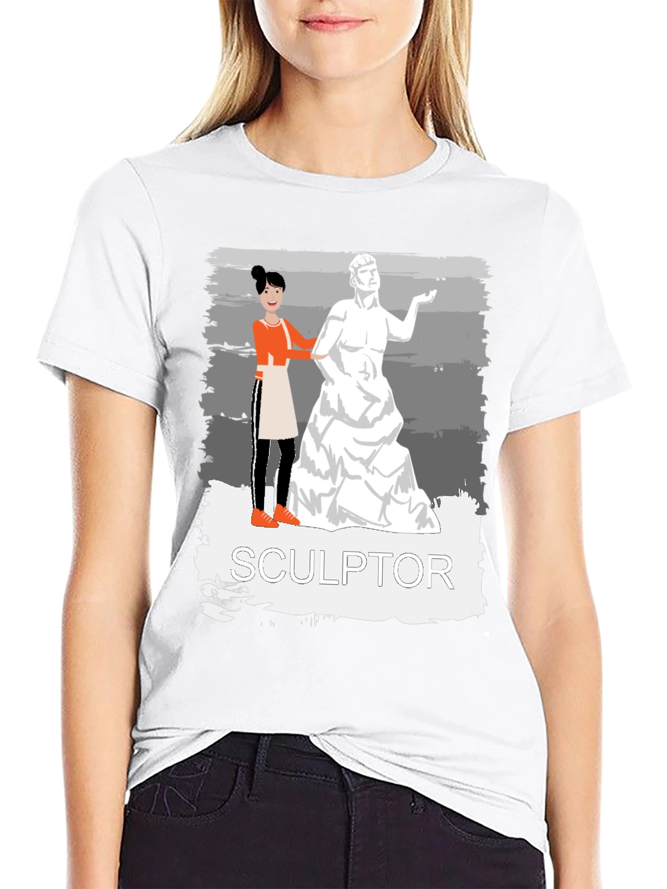 Sculptor Graphic Tee - Artistic Unisex T-Shirt