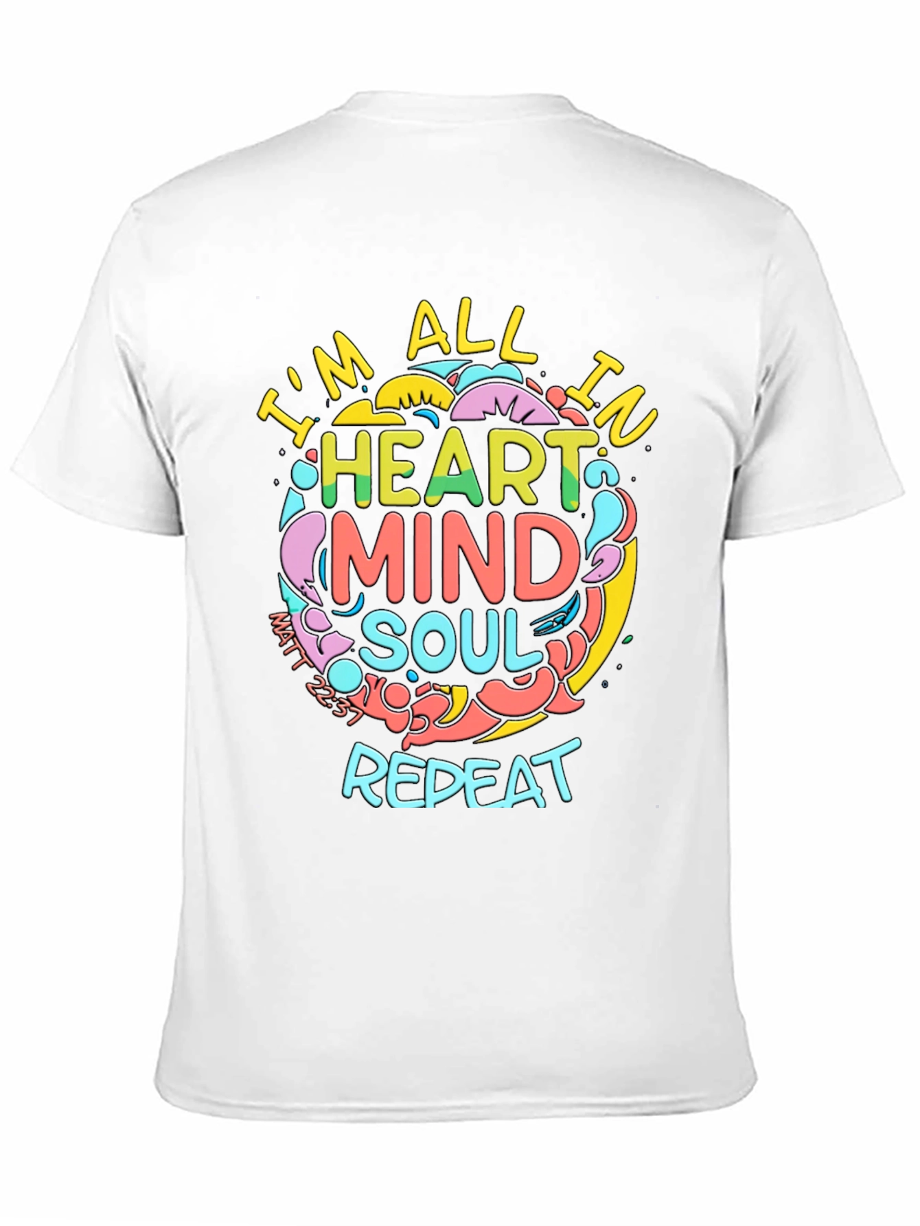 Heart Mind Soul Repeat Graphic Tee