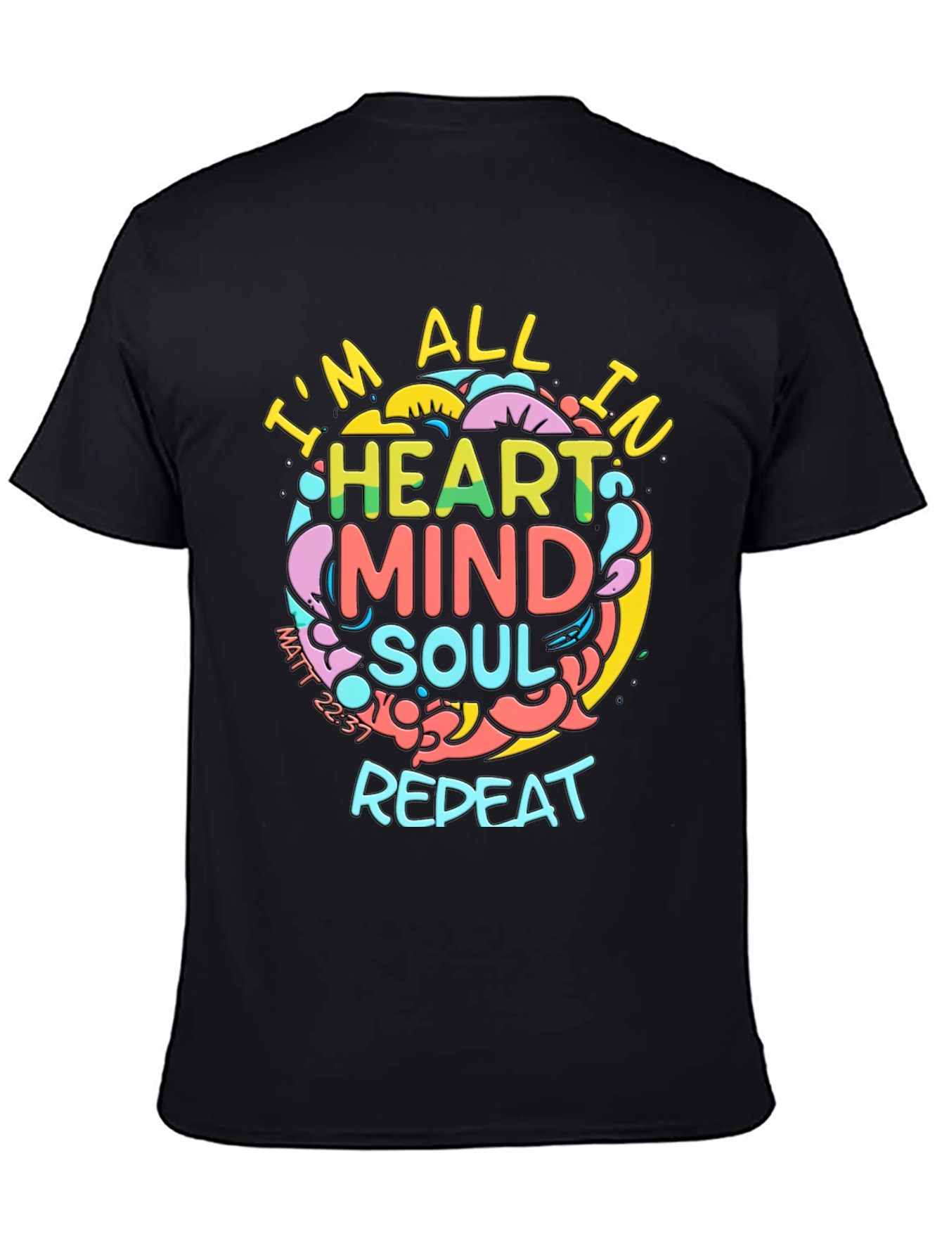 Heart Mind Soul Repeat Graphic Tee