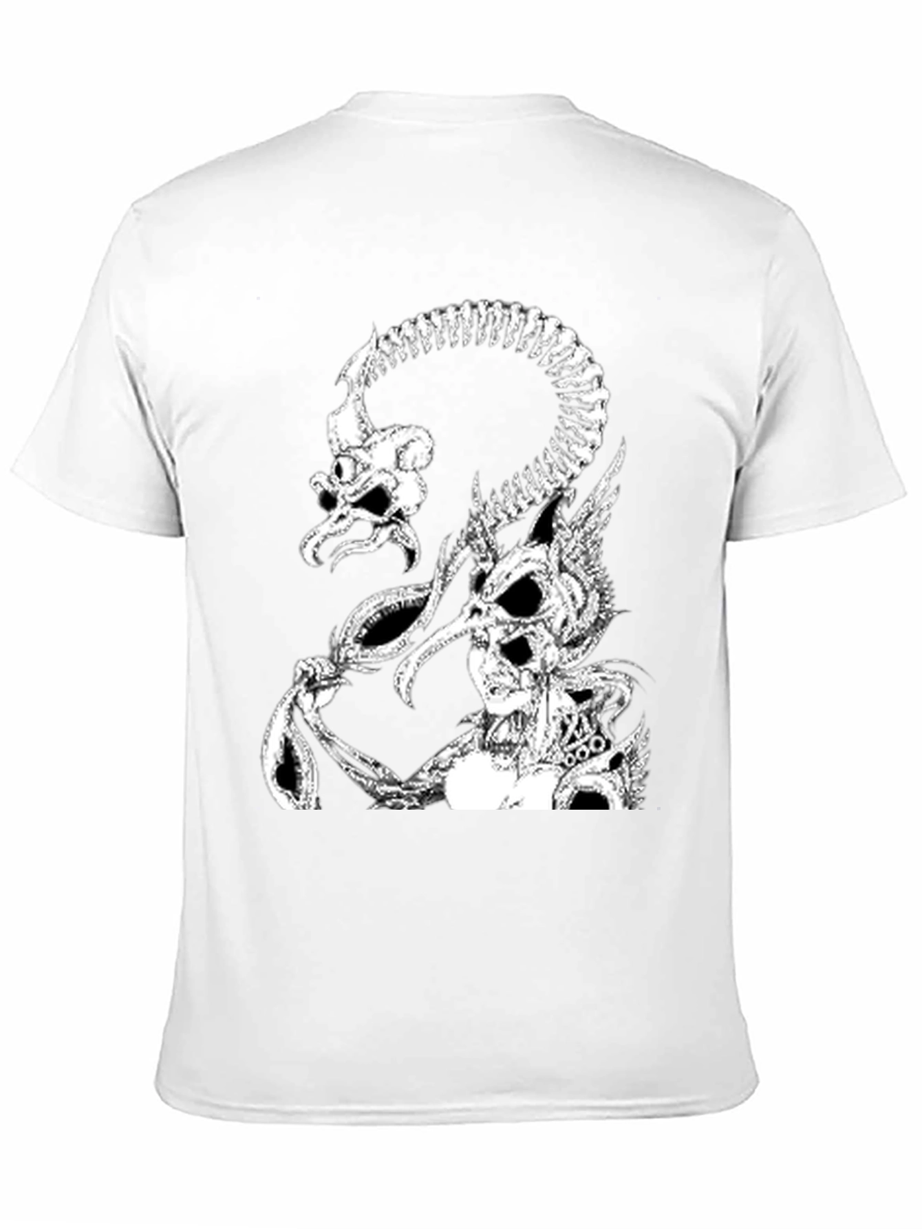 Skull Creature Graphic T-Shirt - Black