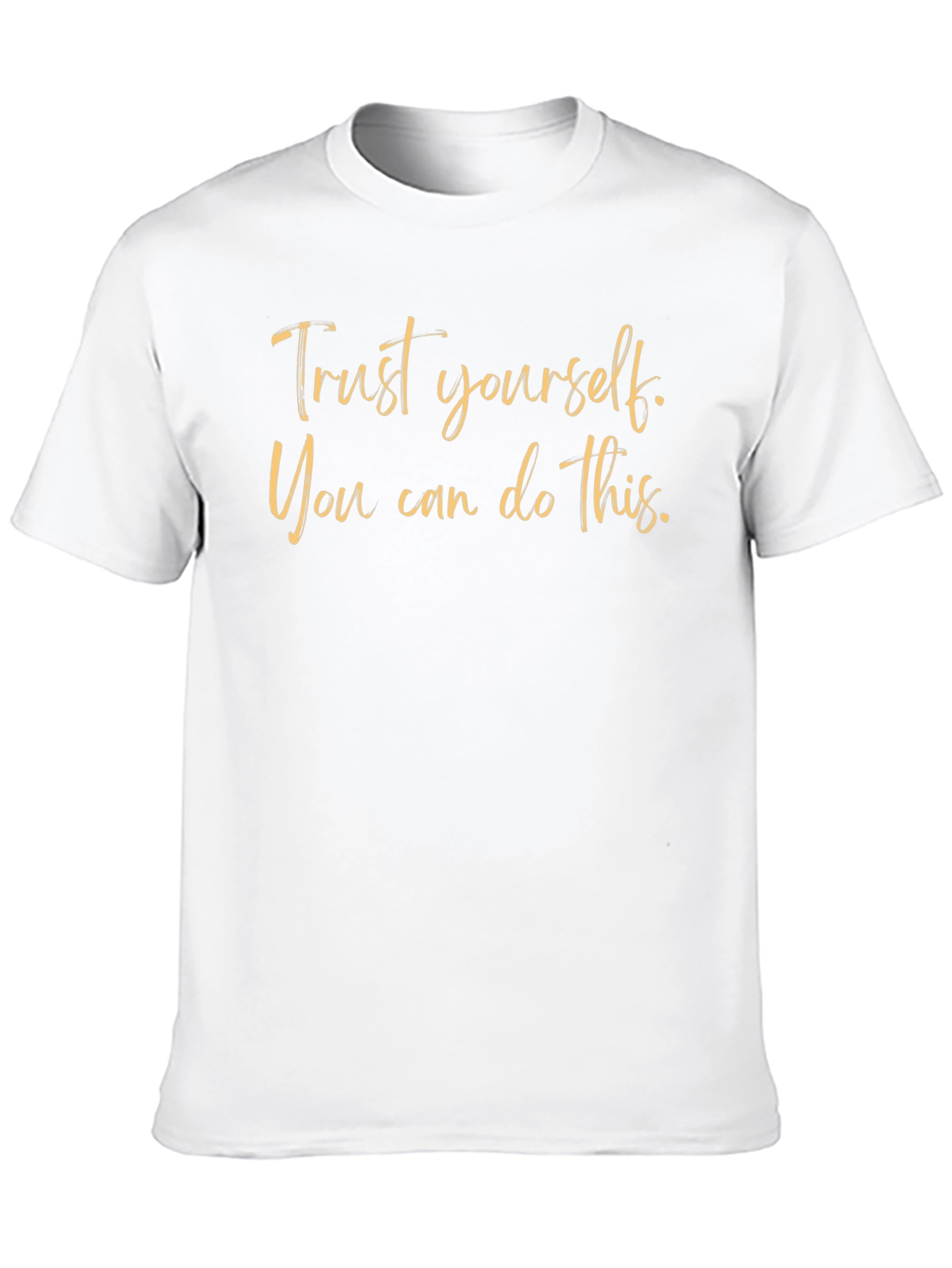 Motivational Trust Yourself Black T-Shirt