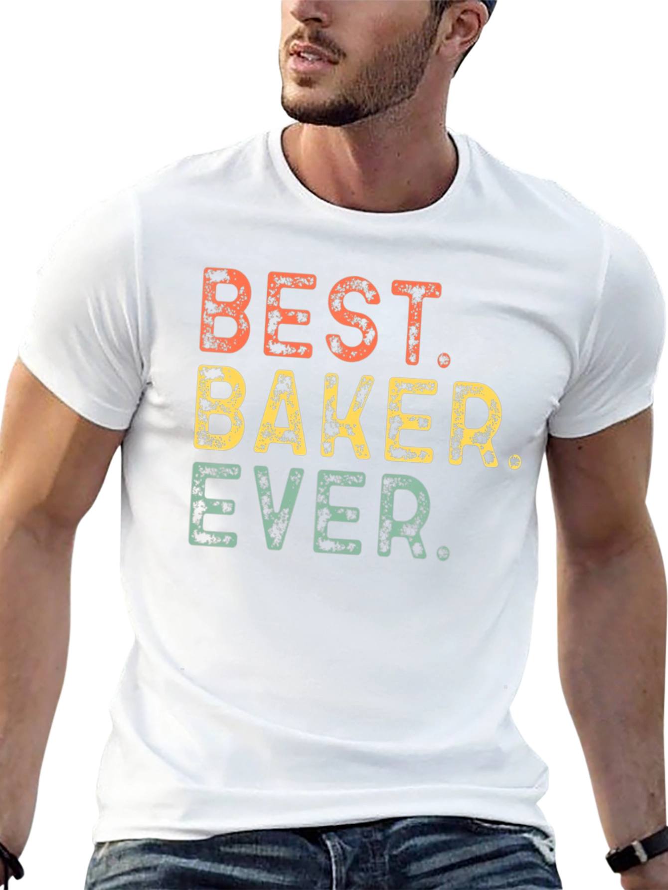 Best Baker Ever Graphic Tee - Retro Style Shirt