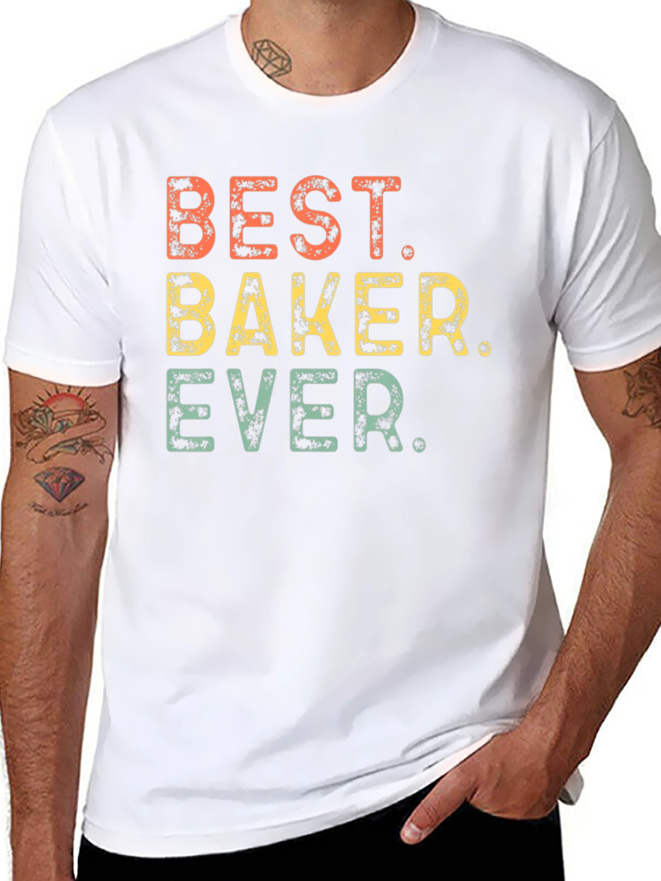 Best Baker Ever Graphic Tee - Retro Style Shirt