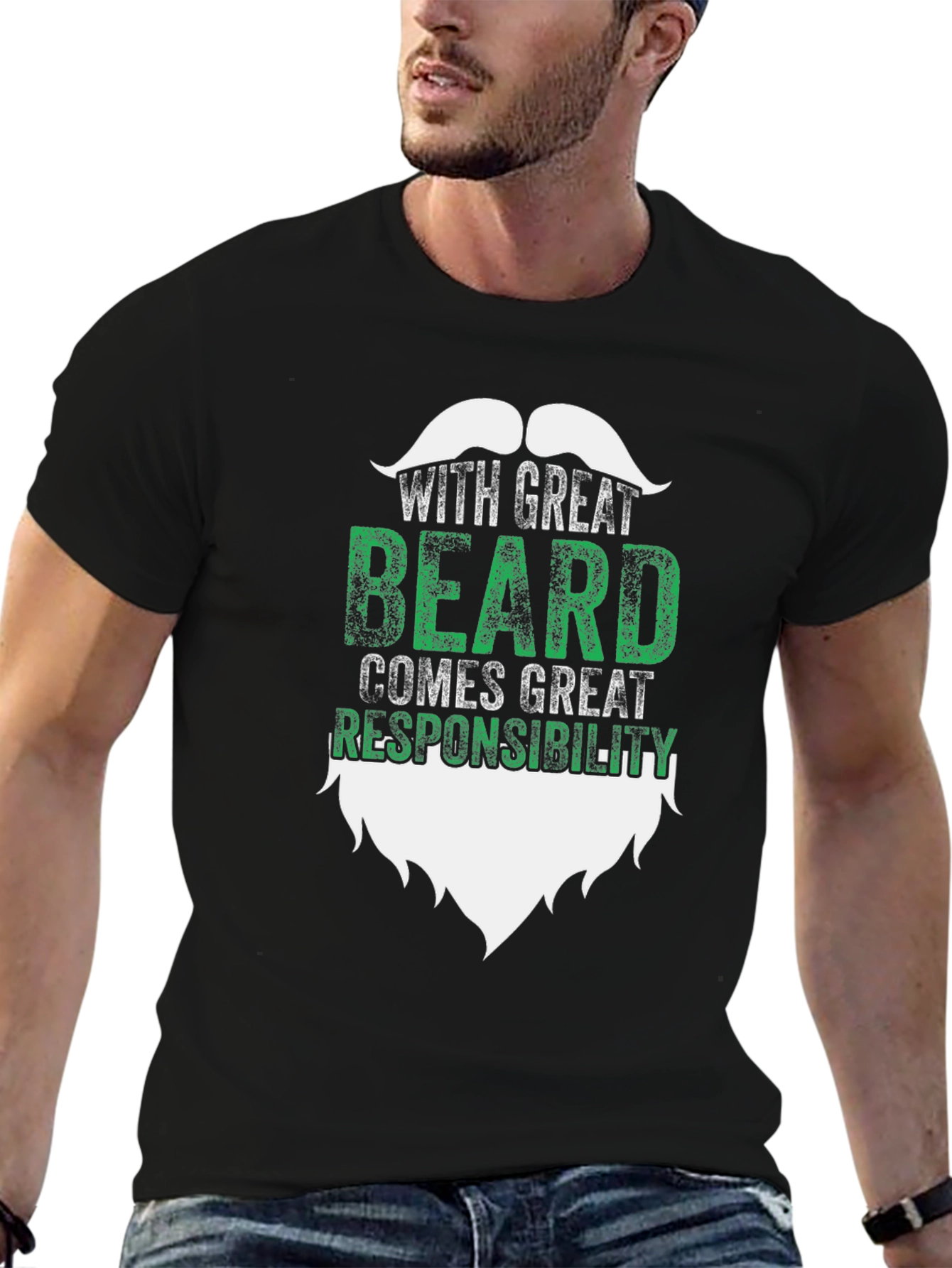 Great Beard Responsibility Graphic Tee