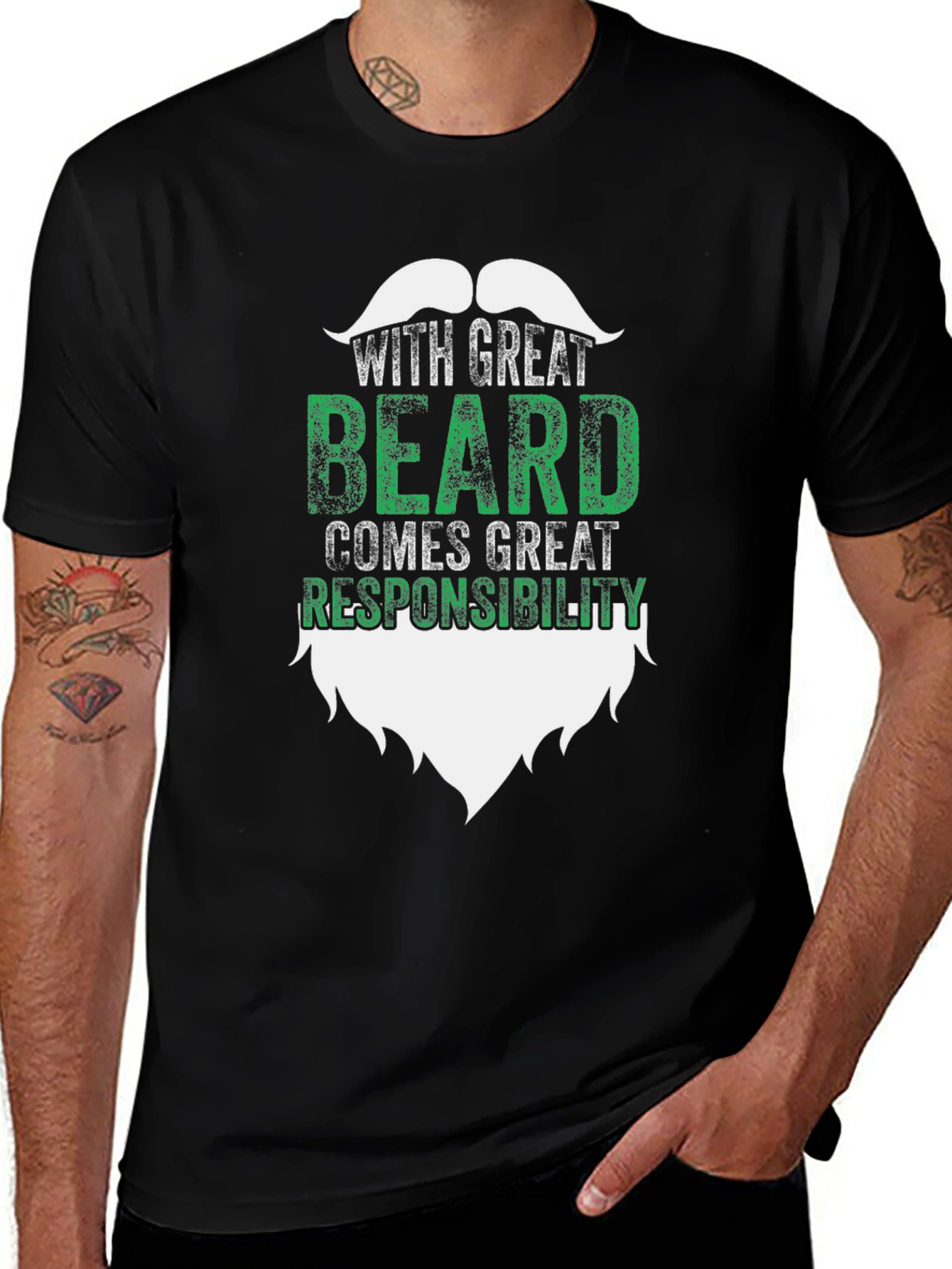 Great Beard Responsibility Graphic Tee