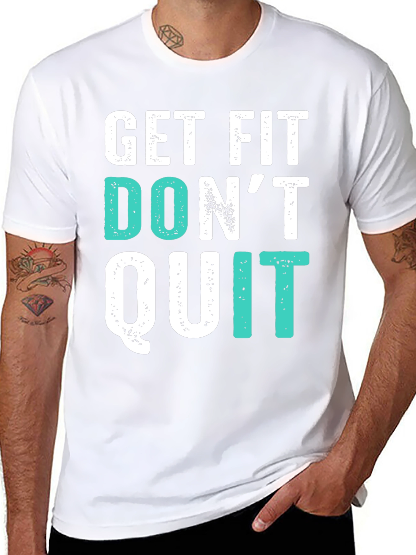 Get Fit Dont Quit Graphic Tee
