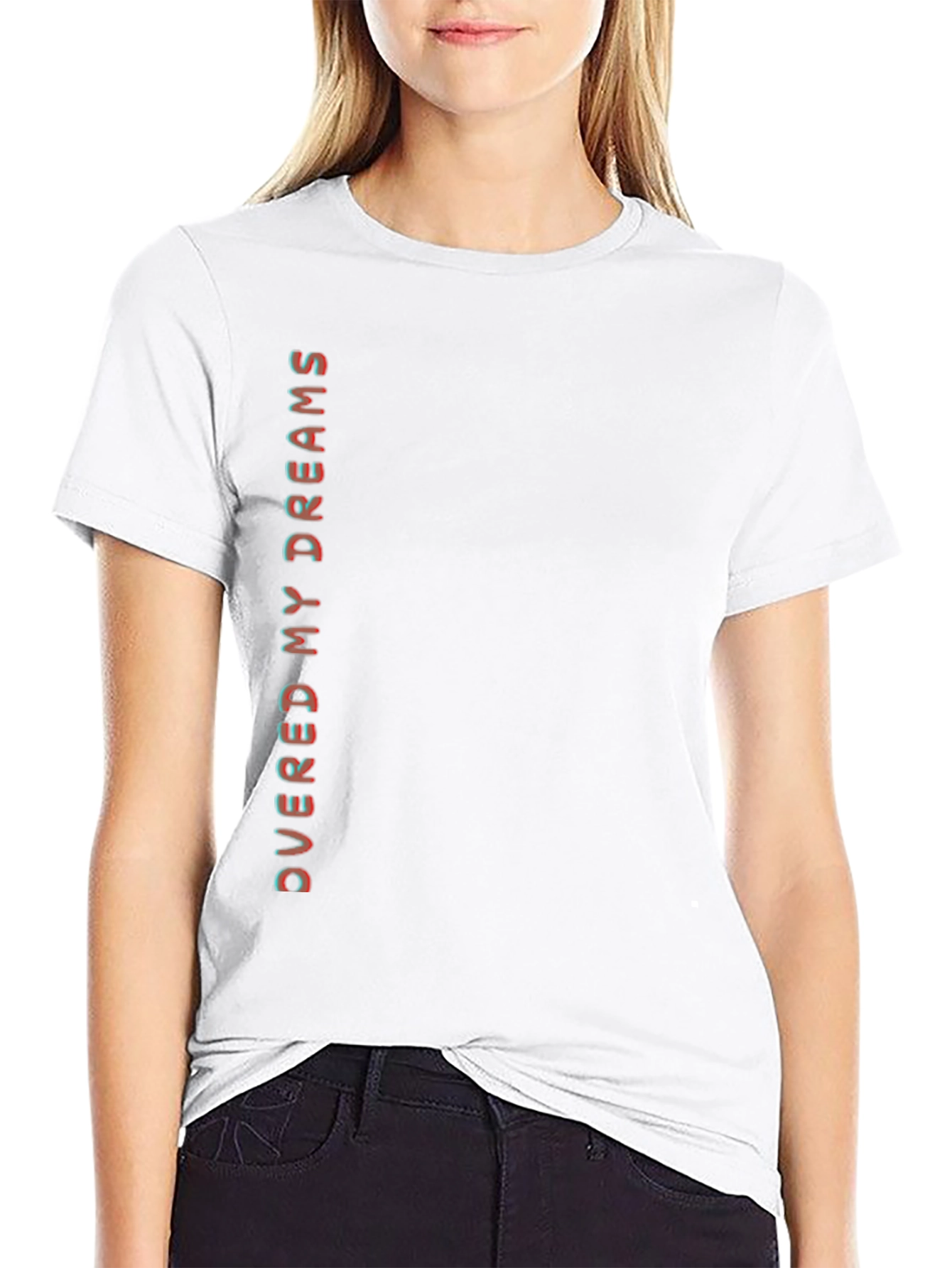 Dream-Themed Black Graphic Tee